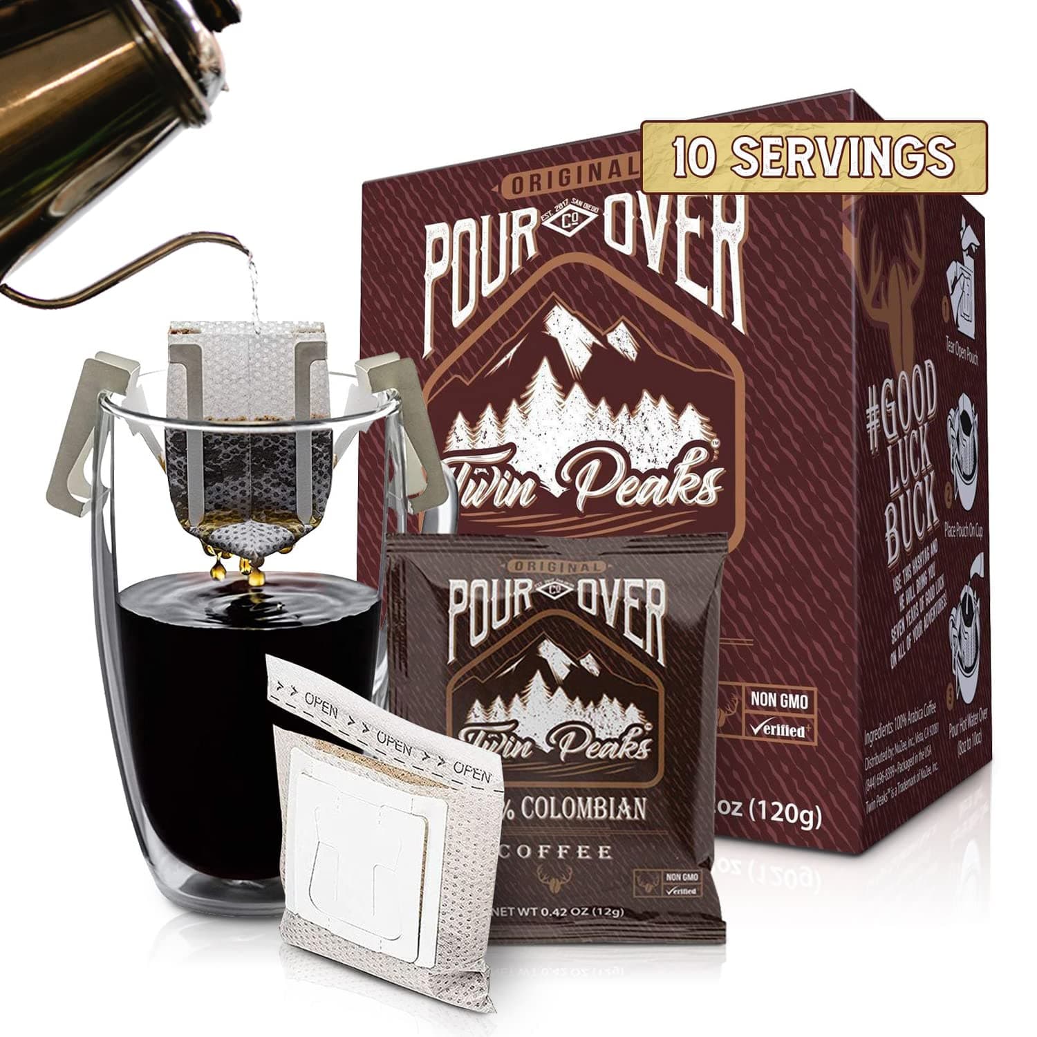 100% Colombian Pour Over Coffee