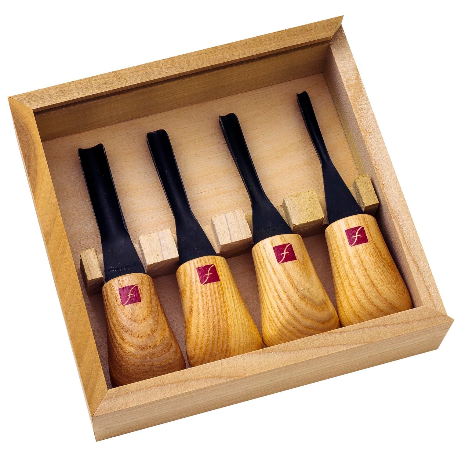 Flexcut Carving Tools, Thumbnail Ground Set, Parabolic Curve Gouges, Set of 4 (FR920)