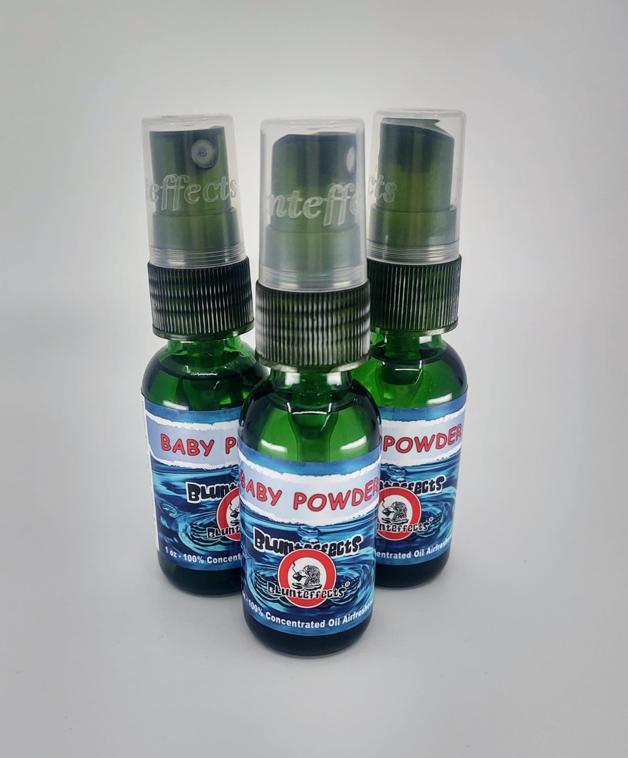 Blunteffects Blunt Effects 100% concentrated Air Freshener Oder Neutralizing Spray (Baby Powder 3 Pack)