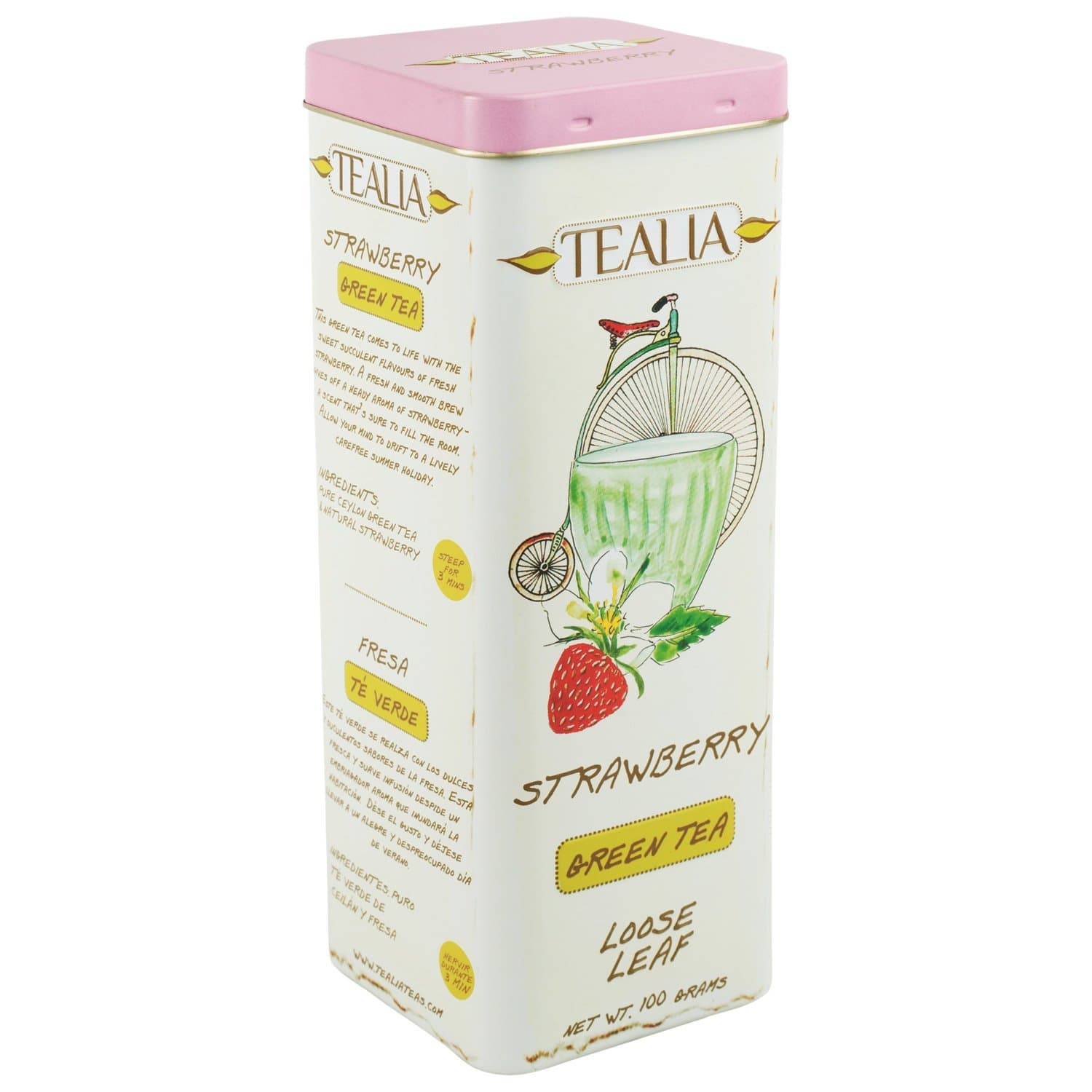 TEALIAStrawberry Loose Leaf Tea, 100g