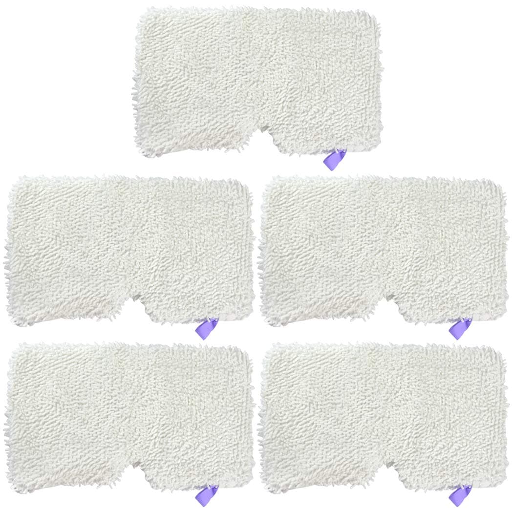 Ugardo 5pcs Replacement Microfiber Steam Mop Washable Pads for Shark Steam Pocket Mops S3500 Series 3501,S2901,S2902,S3455K,S3501,S3550,S3601,S3801,S3901,S4601,S4701,SE450 Accessories