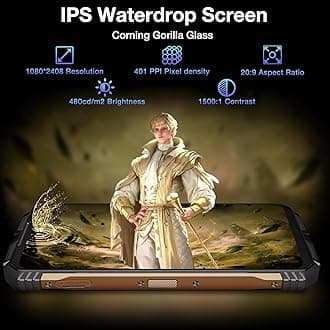 DOOGEE V31GT Rugged Smartphone, Thermal Imaging Camera, 10800mAh/66W, 20GB+256GB, 5G Rugged Phones MTK Dimensity 1080, 50MP, 6.58'' FHD+120Hz Dual SIM Mobile Phones Android, Face Unlock| NFC| UK