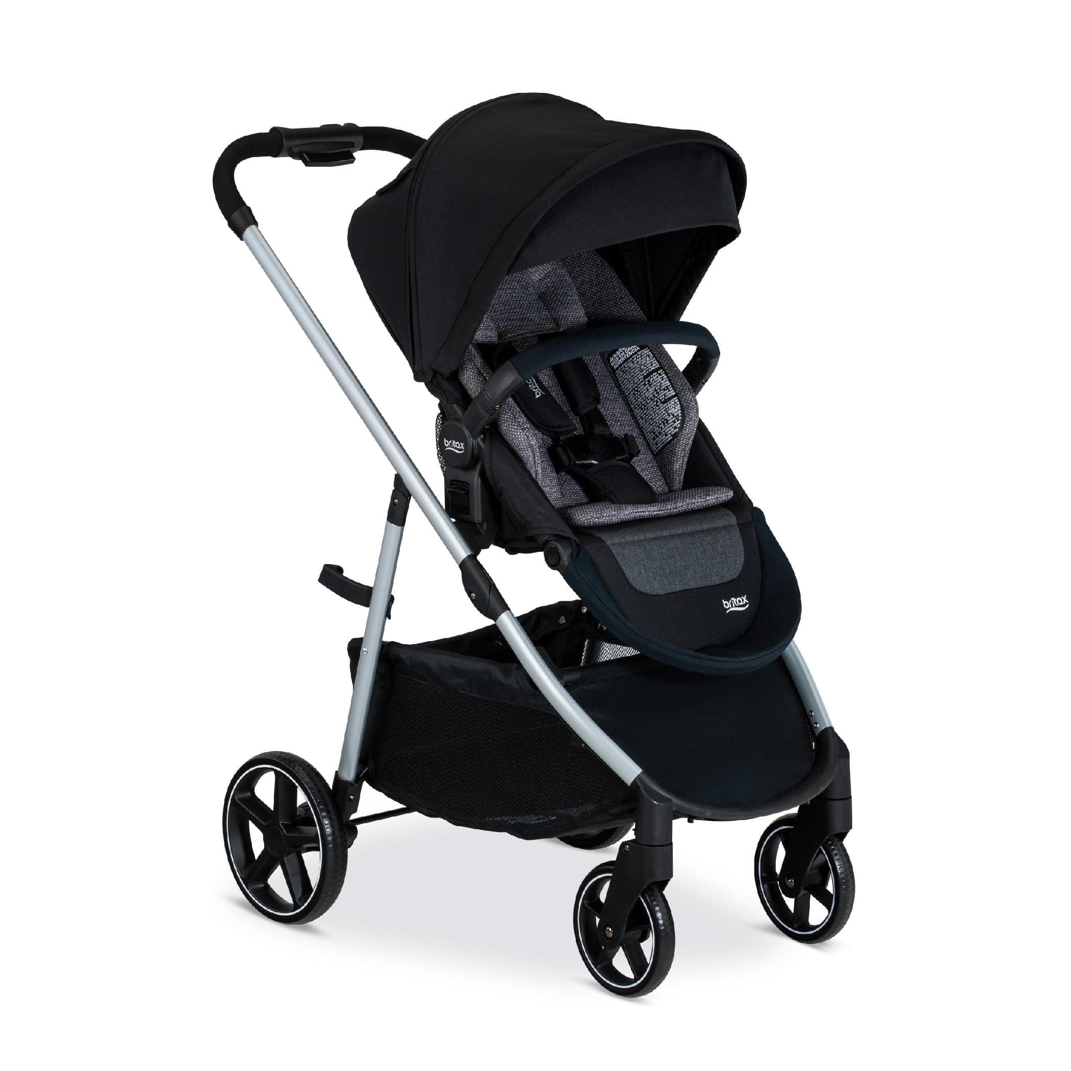 Grove™ Modular Stroller, Lightweight Stroller with CozyFit™ Insert and Bumper Bar, 6 Ways to Ride, SafeWash, Pindot Onyx
