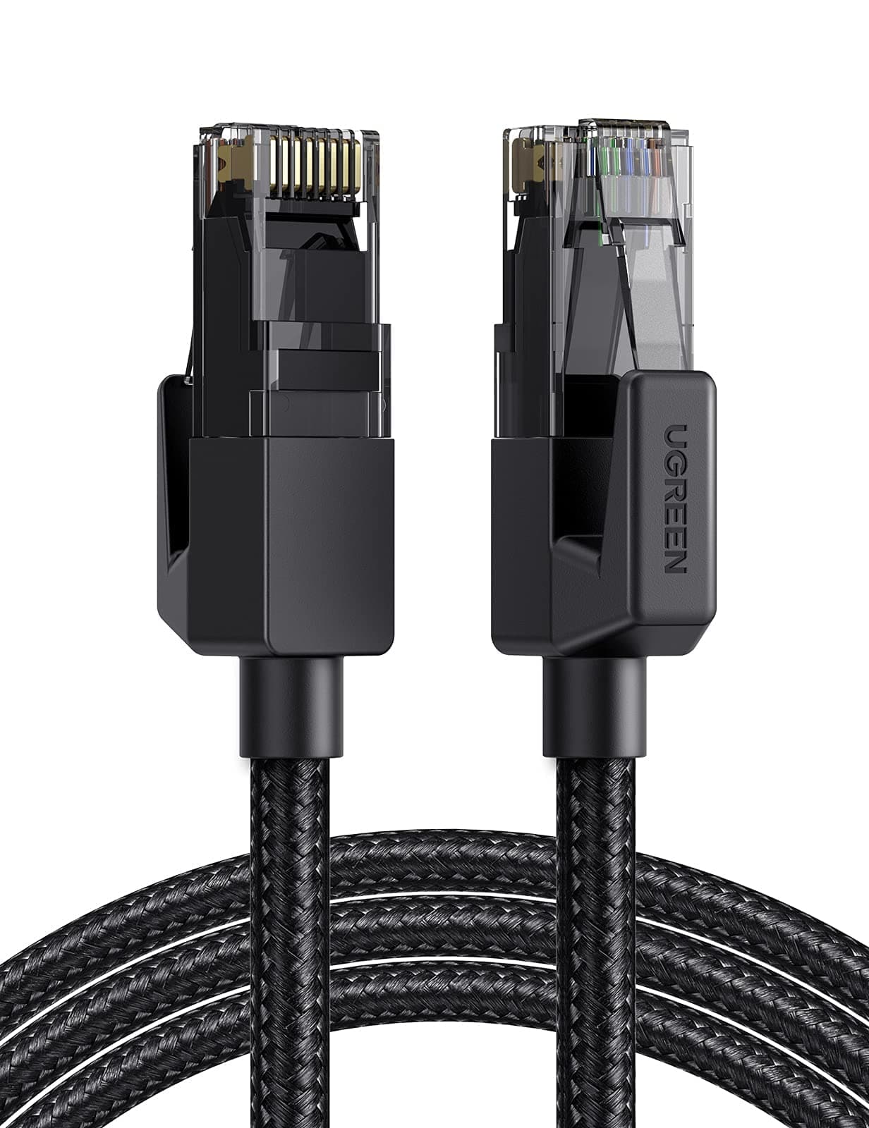 UGREEN Ethernet Cable 2M, High-Speed Gigabit Cat 6 Network Cable, POE 1000Mbps 250Mhz/s Braided Internet Cable RJ45 LAN Patch Cord Compatible with Router, Modem, Smart TV, PC & Laptop, PS5/PS4 Switch