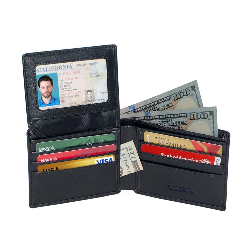 RFID Blocking Wallets Stylish Genuine Leather Wallet