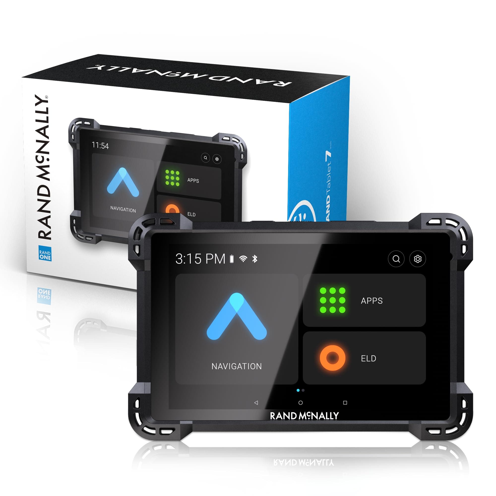 Rand McNally RANDTAB7 Rand Tablet with Rand Navigation GPS with Speed Camera Alerts and Live Traffic, Weather and Fuel - 7 Inch