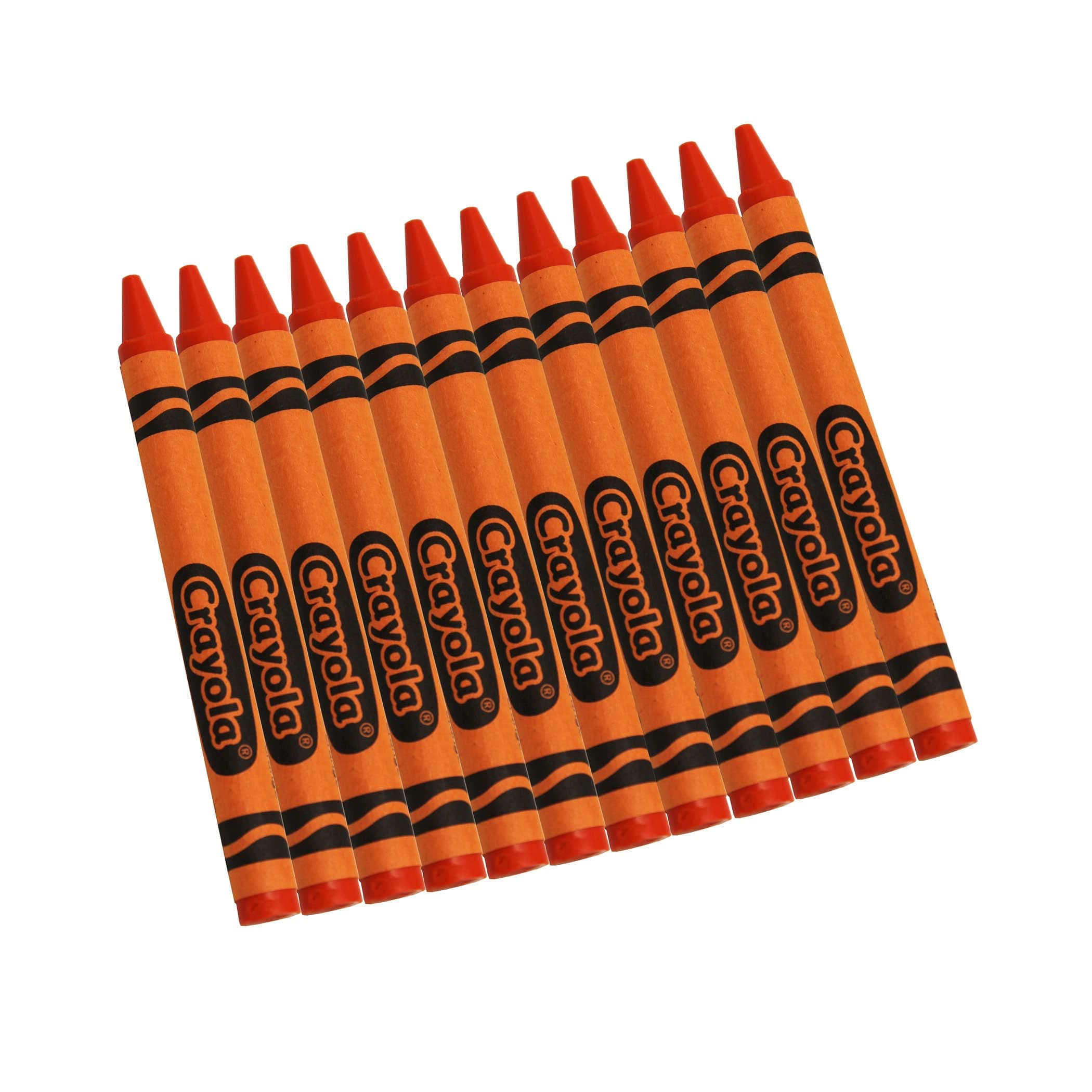 Crayons, Orange, Single Color Crayon Refill, 12 Count Bulk Crayons, School Supplies