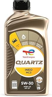 – Quartz INEO MC3 5W30 Engine Oil - ACEA C3, API SP - Low SAPS - Age-Resistance Technology - Advanced Synthetic Motor Oil Lubricant - 1L