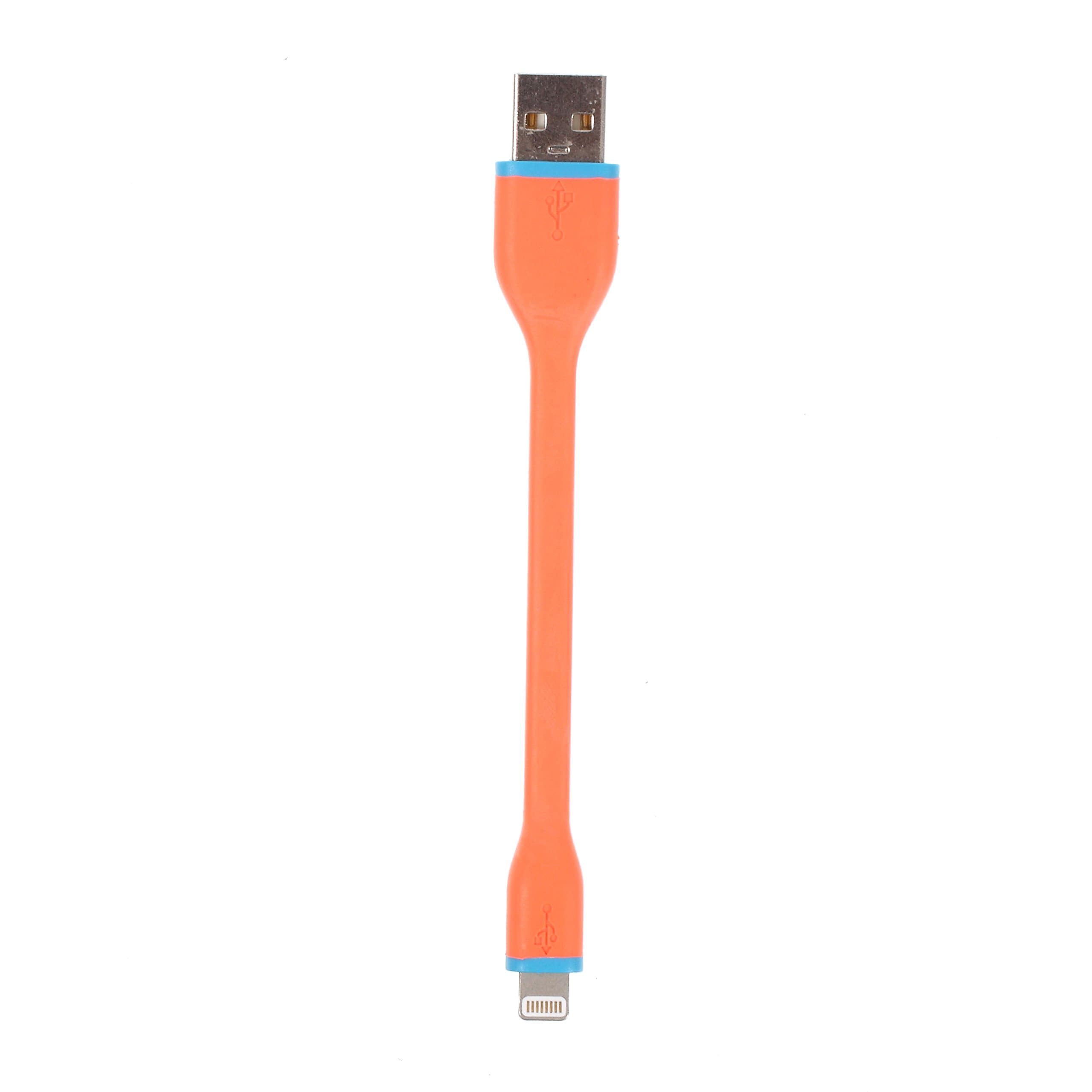 Esorun MFi Certified Cute Bendy Cable Lightning Cable for iPhone5/5c/5s and iPad Mini/Air/5, Orange (SC9P)