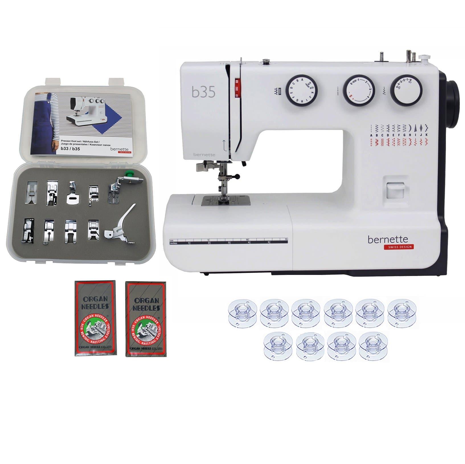 35 Swiss Design Sewing Machine with Exclusive Bundle