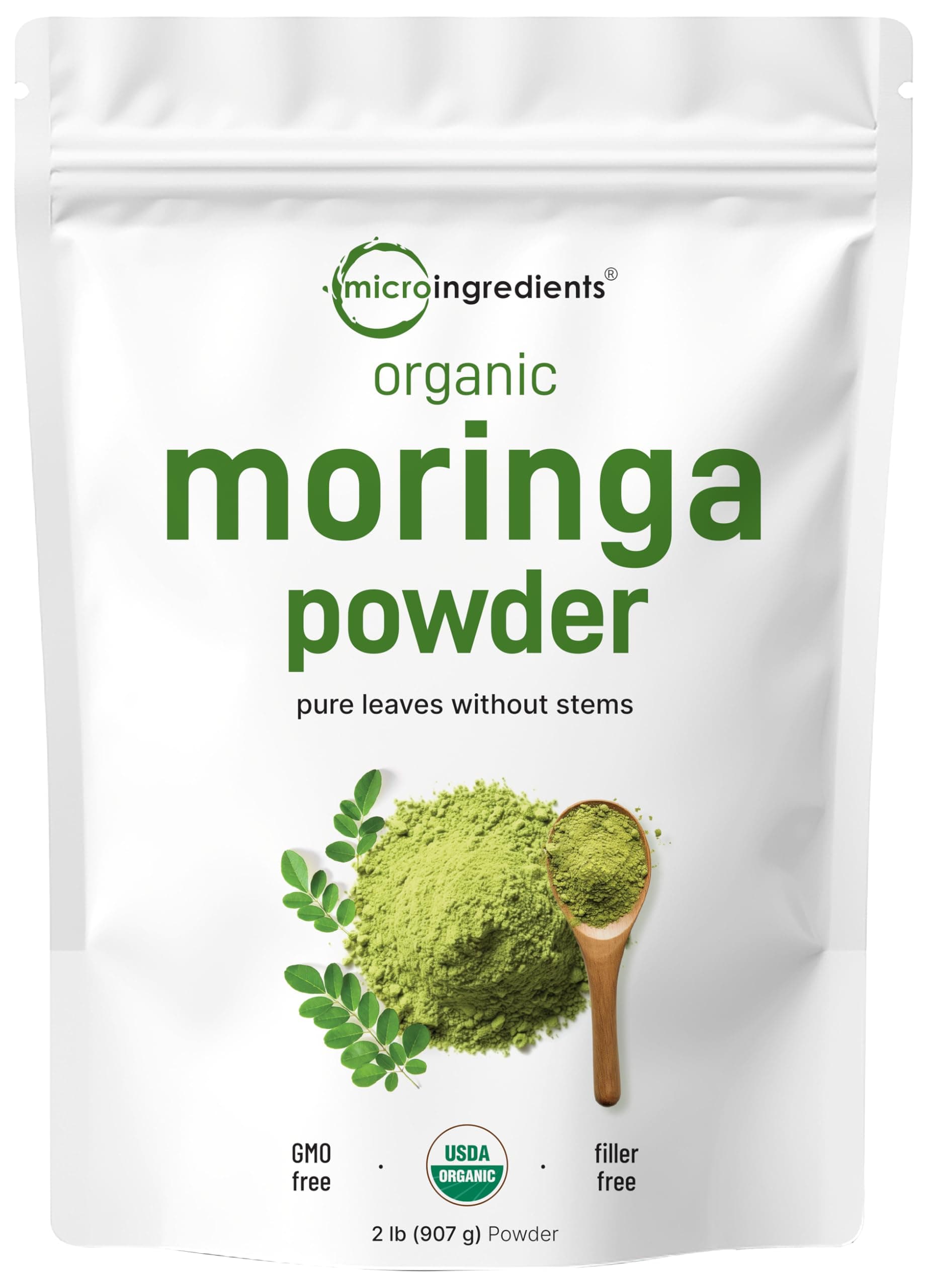 Micro Ingredients USDA Organic Moringa Leaf Extract Powder, 250 grams