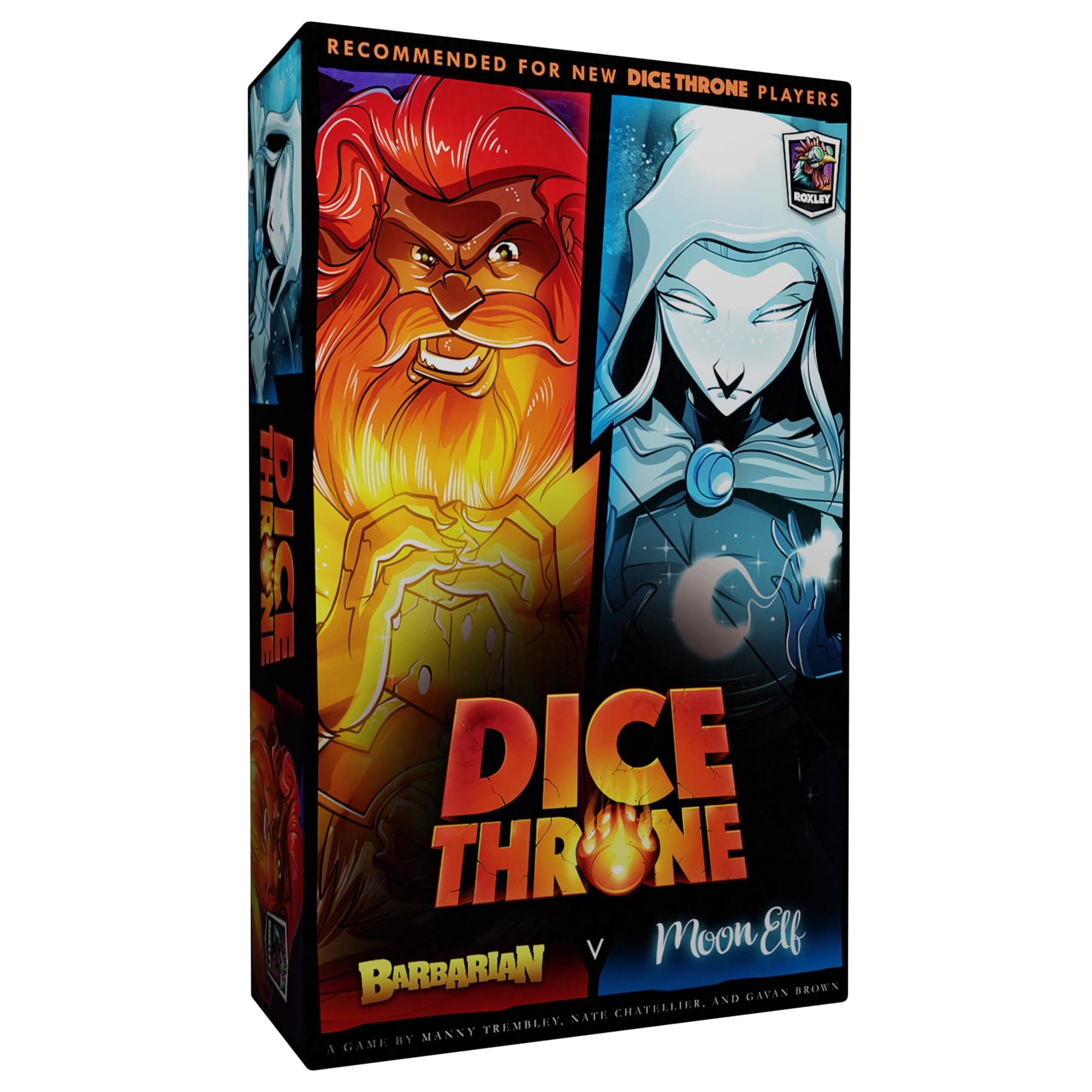Dice Throne - Two Hero Starter Set - Barbarian v Moon Elf - Fast Playing Collectible Tabletop Game
