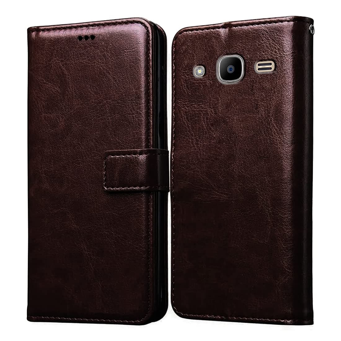 Amazon Brand-SolimoAmazon Brand-Solimo Flip for Samsung Galaxy J2 (2016) (Leather_Coffee)