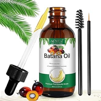 ALIVER Batana Oil for Hair Growth, Pure Organic Natural and Cold Pressed Hair Oil for Hydrating & Repairing Dry, Damaged Hair Skin Care, Face