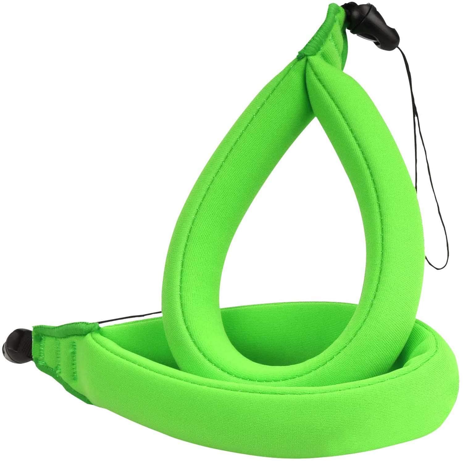 Waterproof Camera Float, Universal Floating Strap Lanyard Wristband Hand Grip Works for Waterproof Life Underwater Digital Cameras Camcorders Phones Keys and Sunglasses (2 Pcs Green)