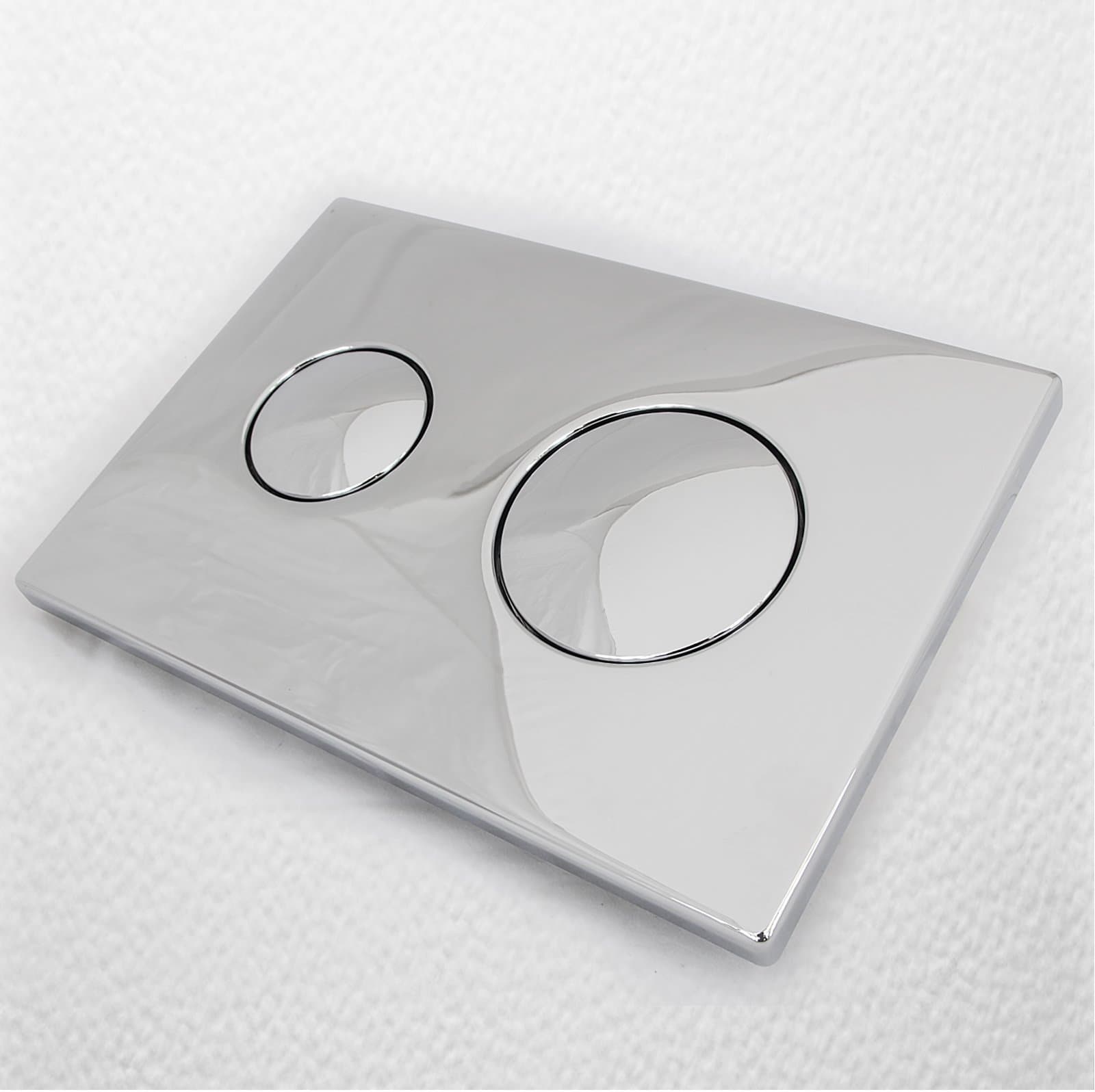 S4399AA Chrome Dual Flush Plate -Chrome