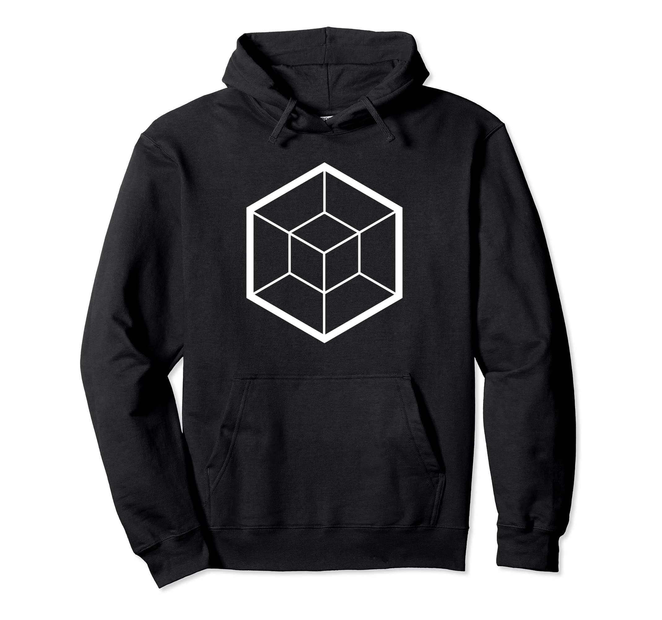 Tesseract Geometric Pullover Hoodie