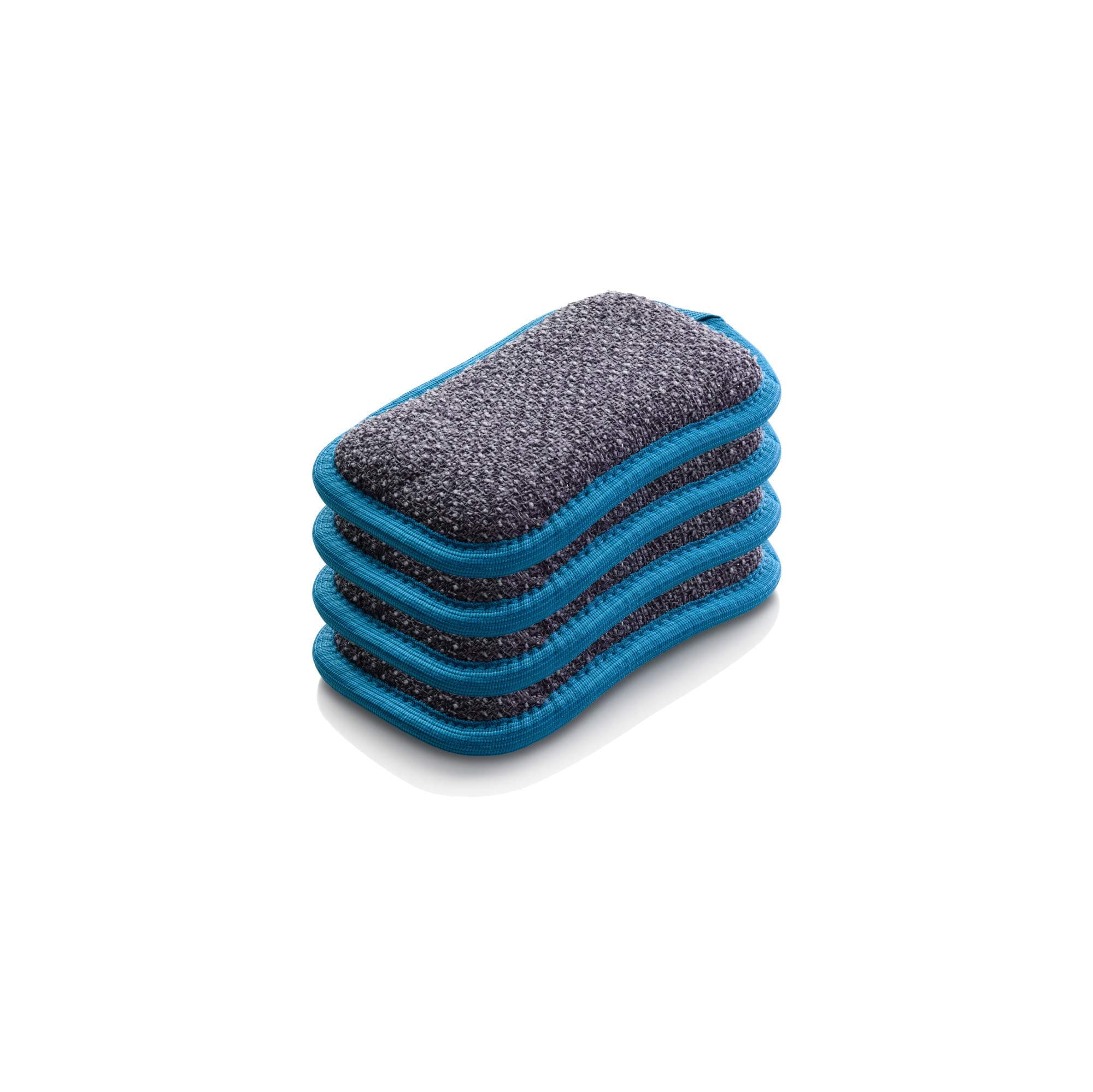 E-Cloth Washing Up Scrub Pad - Microfiber Sponge for Cleaning, Reusable Kitchen Sponge for Dishes & Sink, Non Scratch, Multi Purpose Scrubber, Machine Washable - 4 Pack
