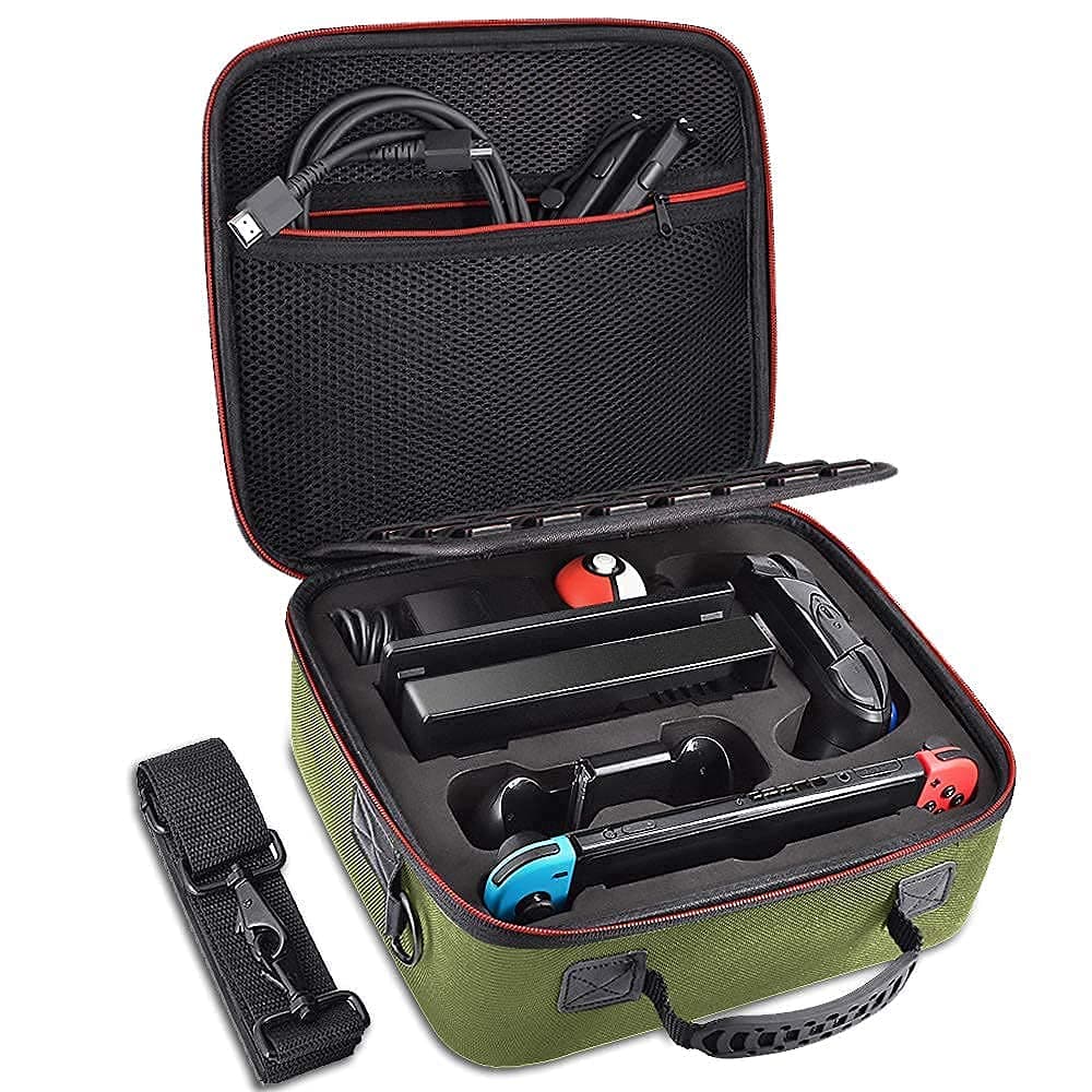 Travel Carrying Case for Nintendo Switch and Switch OLED Model(2021) Game Protective Storage Case Compatible with Switch Console & Accessories