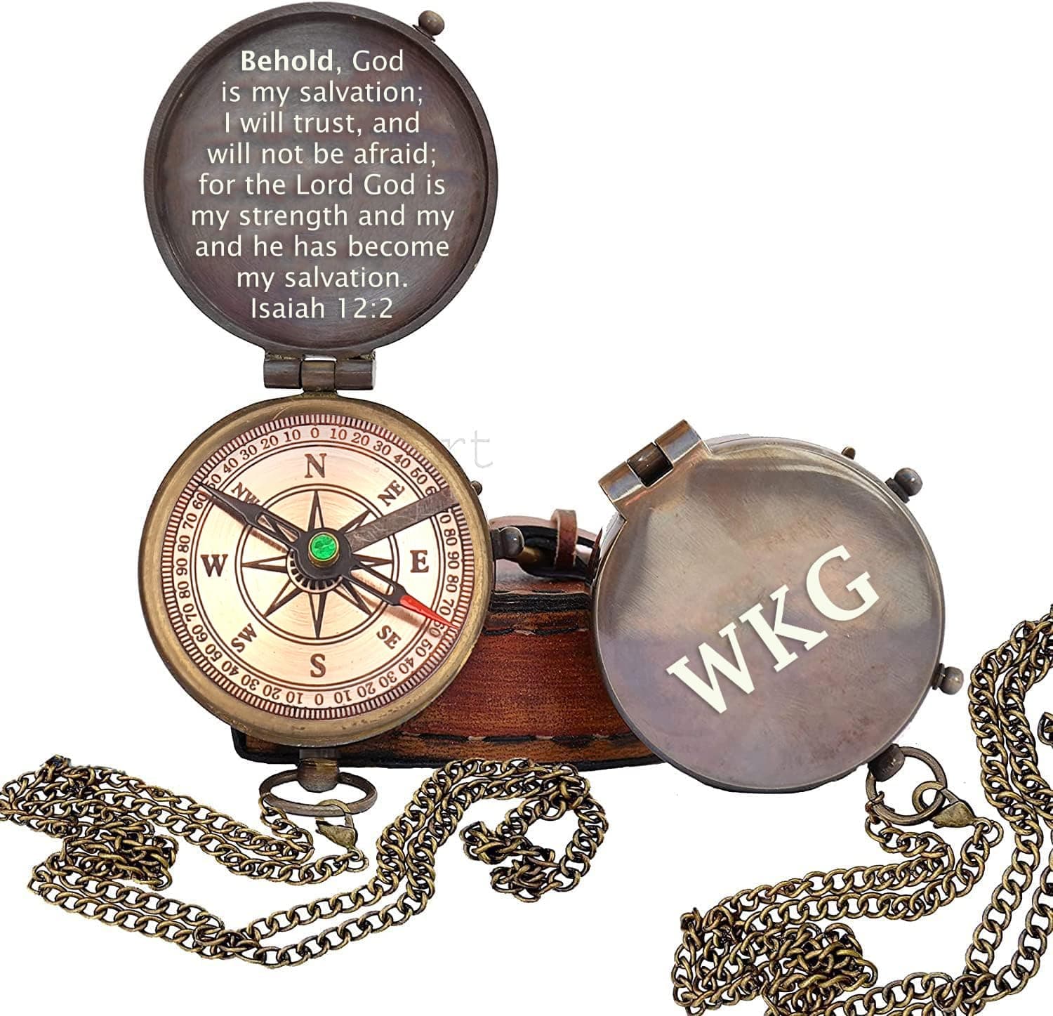 Personalized Compass, Custom Engraved Handmade Working Compass, Gifts for Men for Anniversary Fathers Day Christmas Birthday Valentines Day and Graduation Baptism