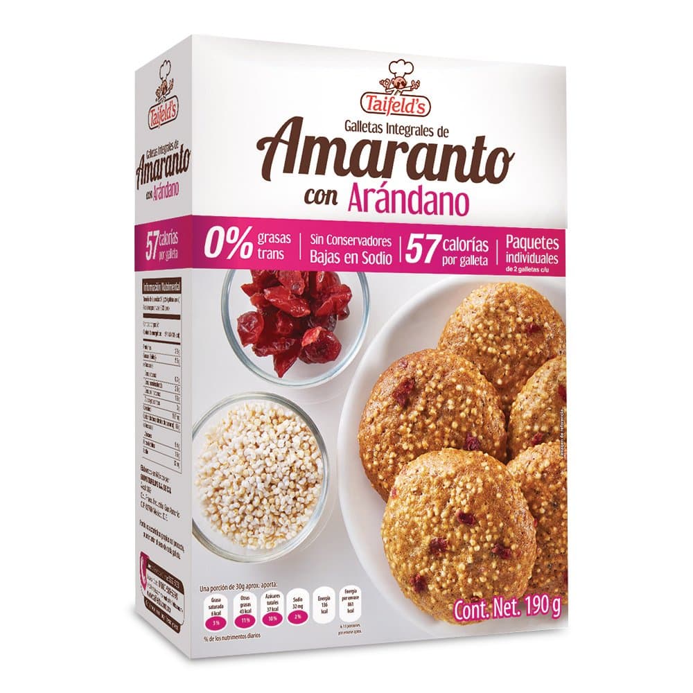 Amaranth Cookies with Cranberries