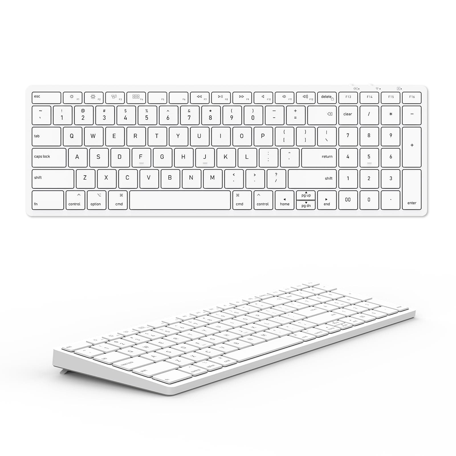 Yivandi Wireless Bluetooth Keyboard for Apple Mac OS – US QWERTY Layout, Scissor Keys Precise Typing, Rechargeable Battery, Extra-Long Working Time, Compatible with iMac/MacBook Pro/Mac Mini or iPad…