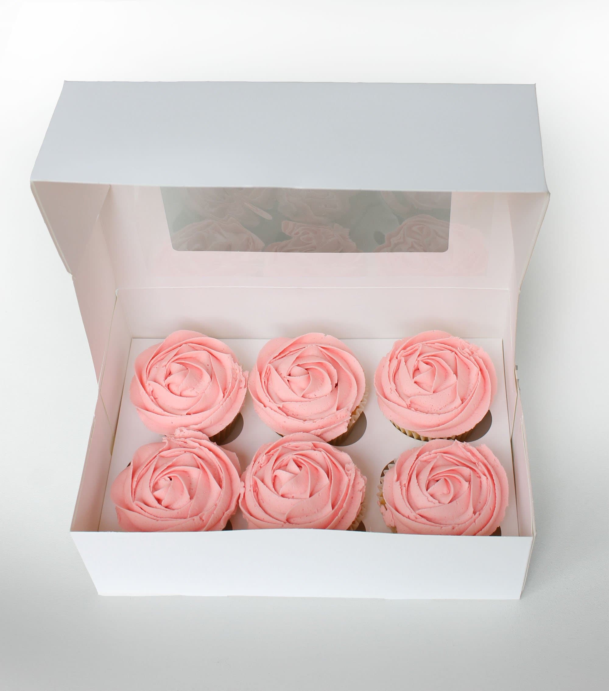 Box with Window & Inserts for 6 Cupcakes by Turtle Products