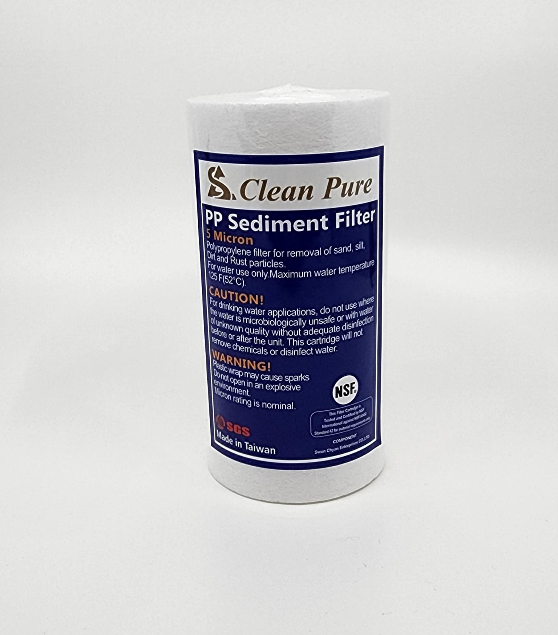 5" x 2.5" Spun Polypropylene Sediment Filter Nominal 5 Micron