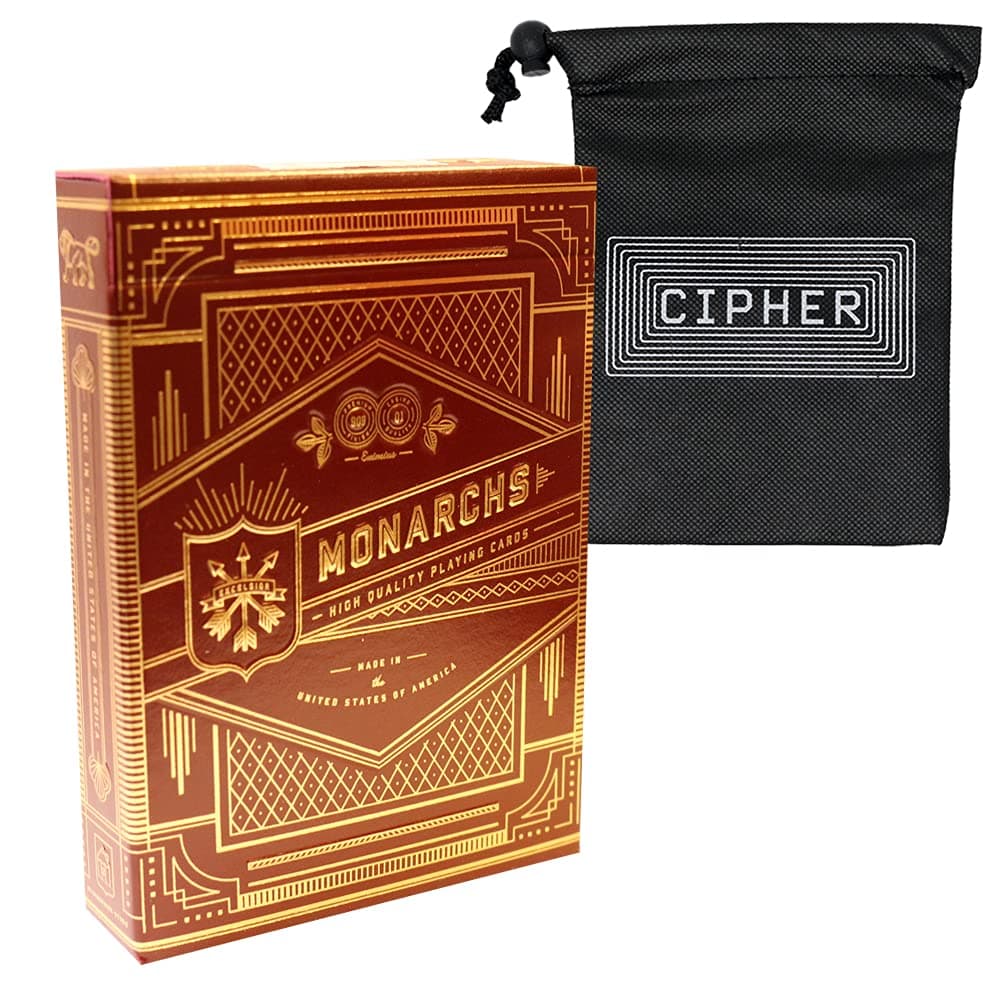 Red Monarch Playing Cards - Theory 11 Deck and Cipher Playing Cards Bag