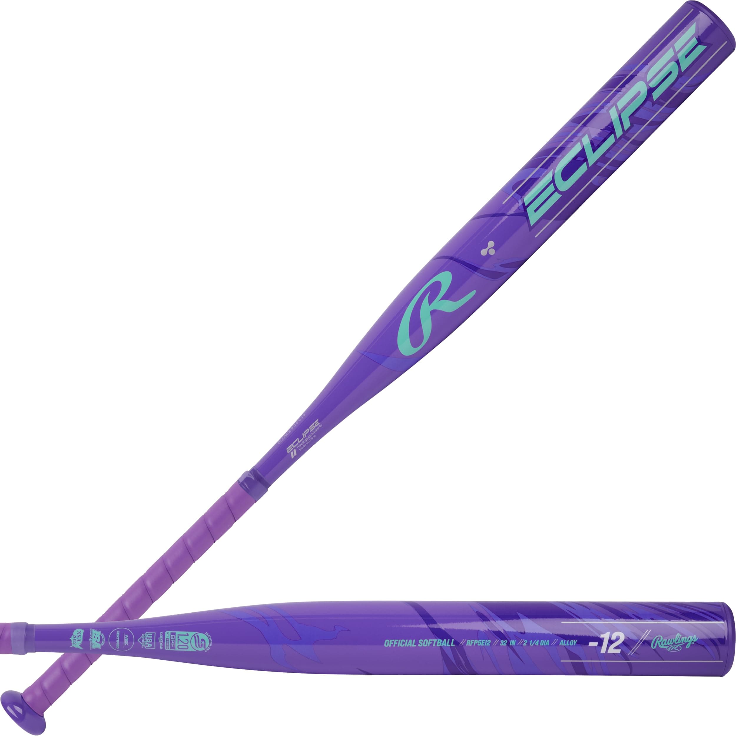 Eclipse Fastpitch Softball Bat | -12 Drop | 1 Pc. Aluminum | Approved for All Associations