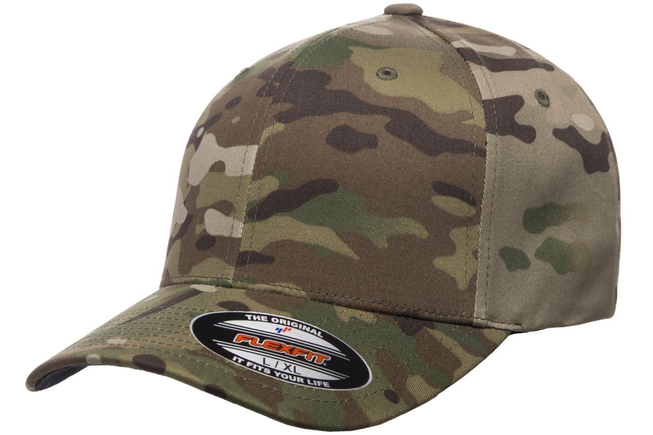 Multicam Camo 6 Panel Baseball Cap Officially Licensed Multi-Cam Pattern (Large/X-Large, Multicam)