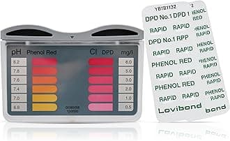 Test All Water – User-Friendly Lovibond Water Tester | Pool & Hot Tub Testing Kit with Rapid DPD No.1 & Phenol Red | Accurate Chlorine & pH Measurement, Includes Tablet Reagents for 20 Uses