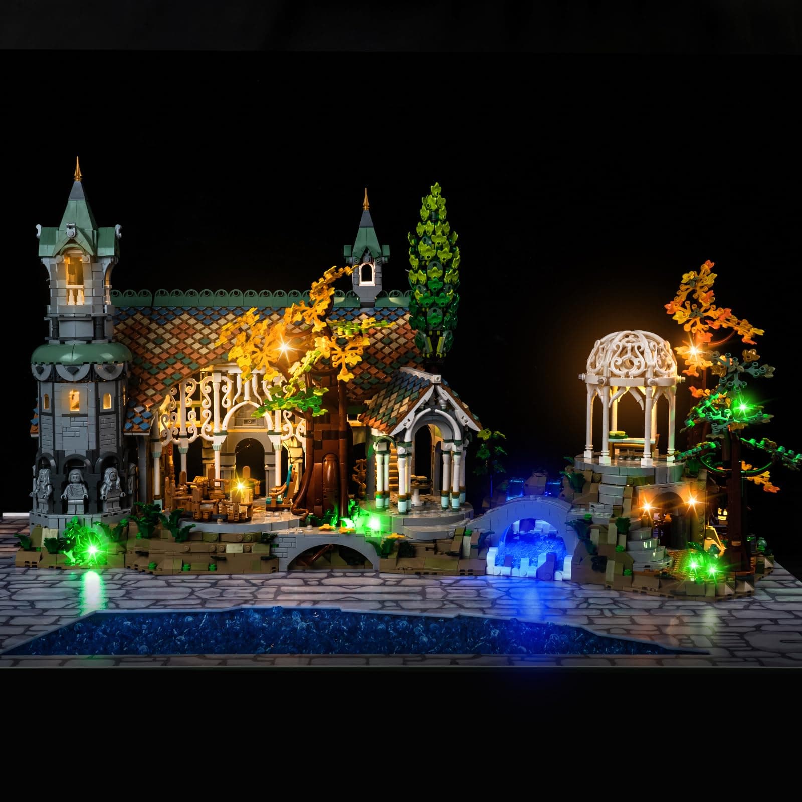 LED Light Compatible with Lego Rivendell Building(No Model, Lights Only), Creative Lighting Kit Compatible with Lego 10316