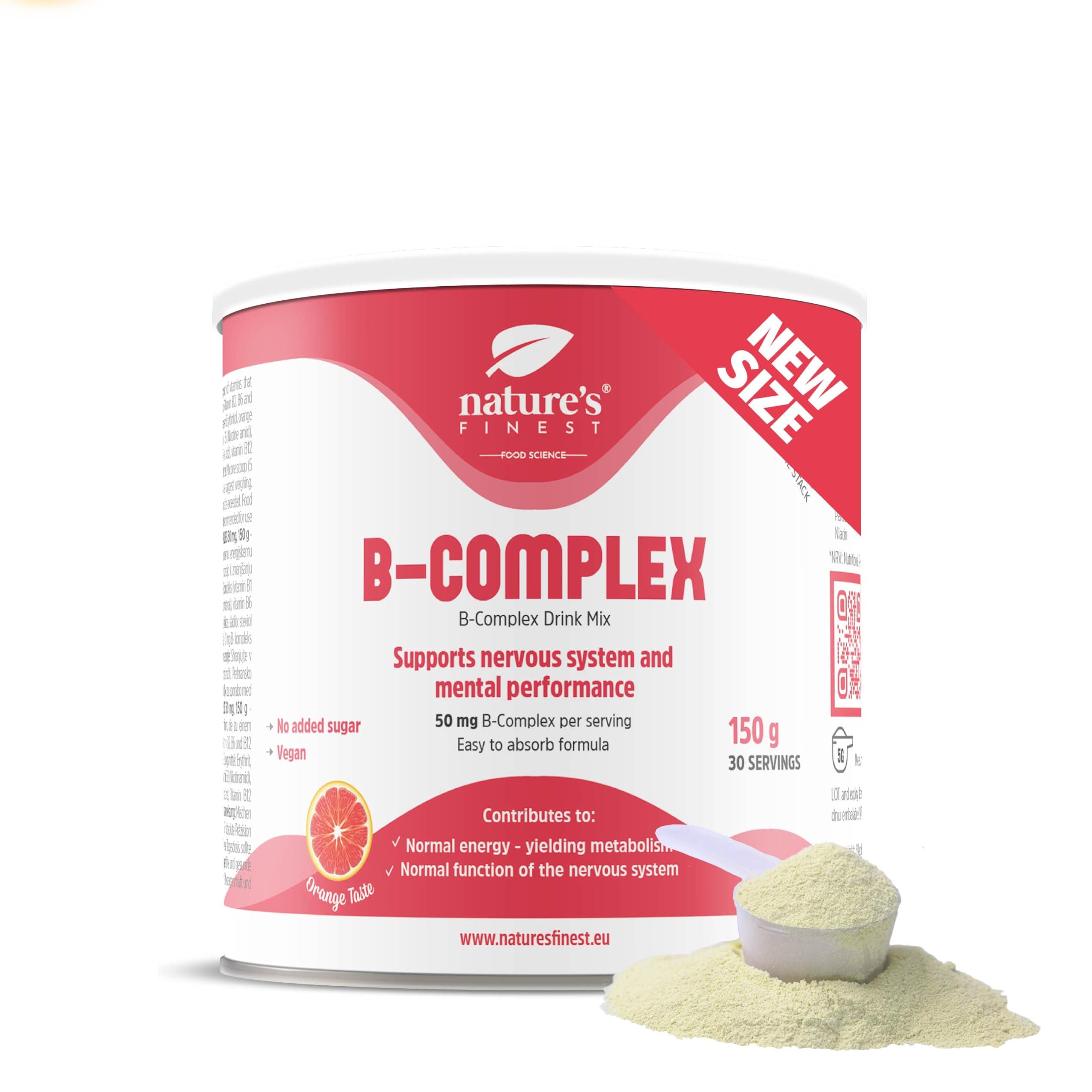 Vitamin B Complex 150 g - Energy & Immune System Support - High Strength B12 + Full Spectrum B Vitamins - Daily Supplement for Tiredness, Fatigue & Mental Performance