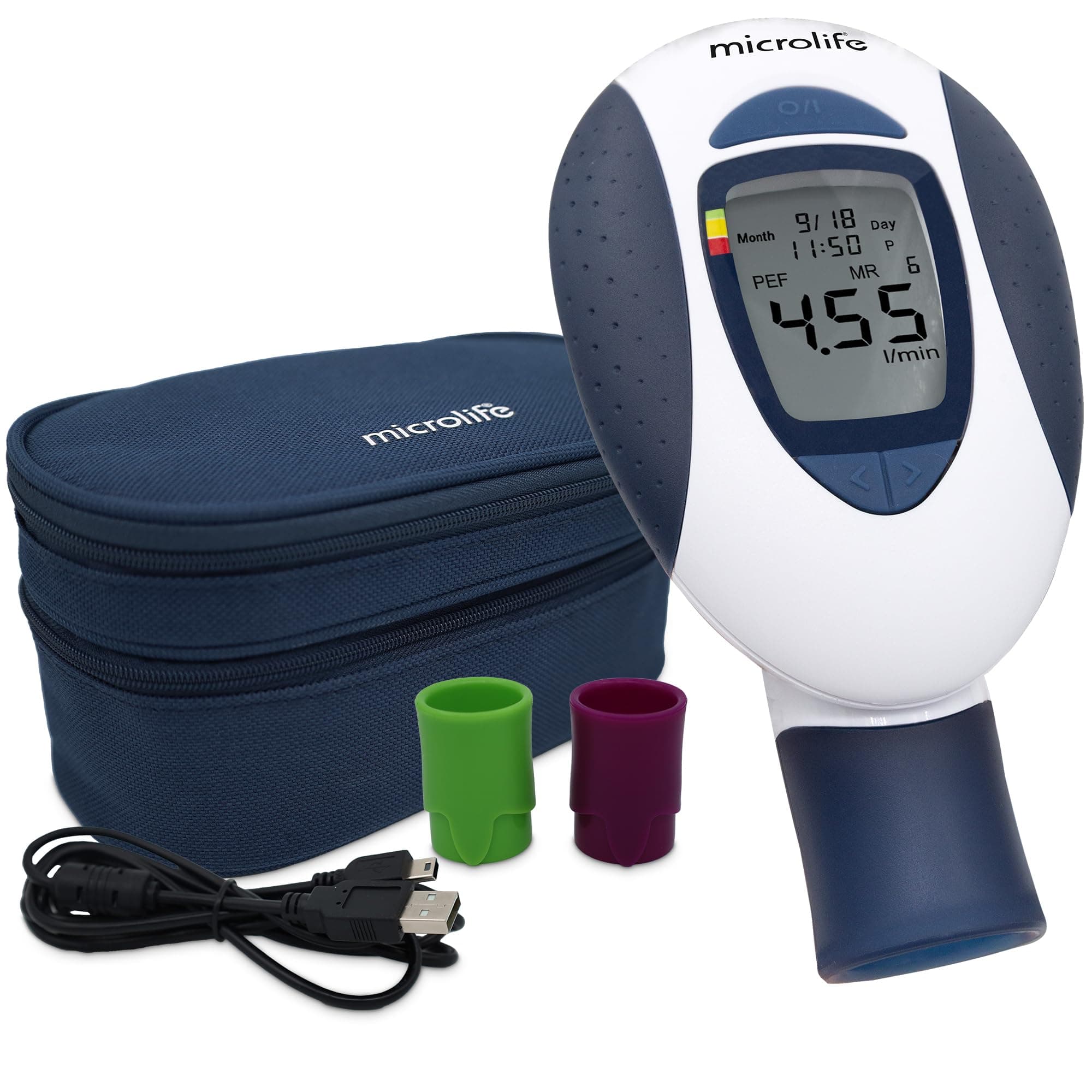 Microlife PF 100 Peak Flow Meter for Spirometry with FEV1