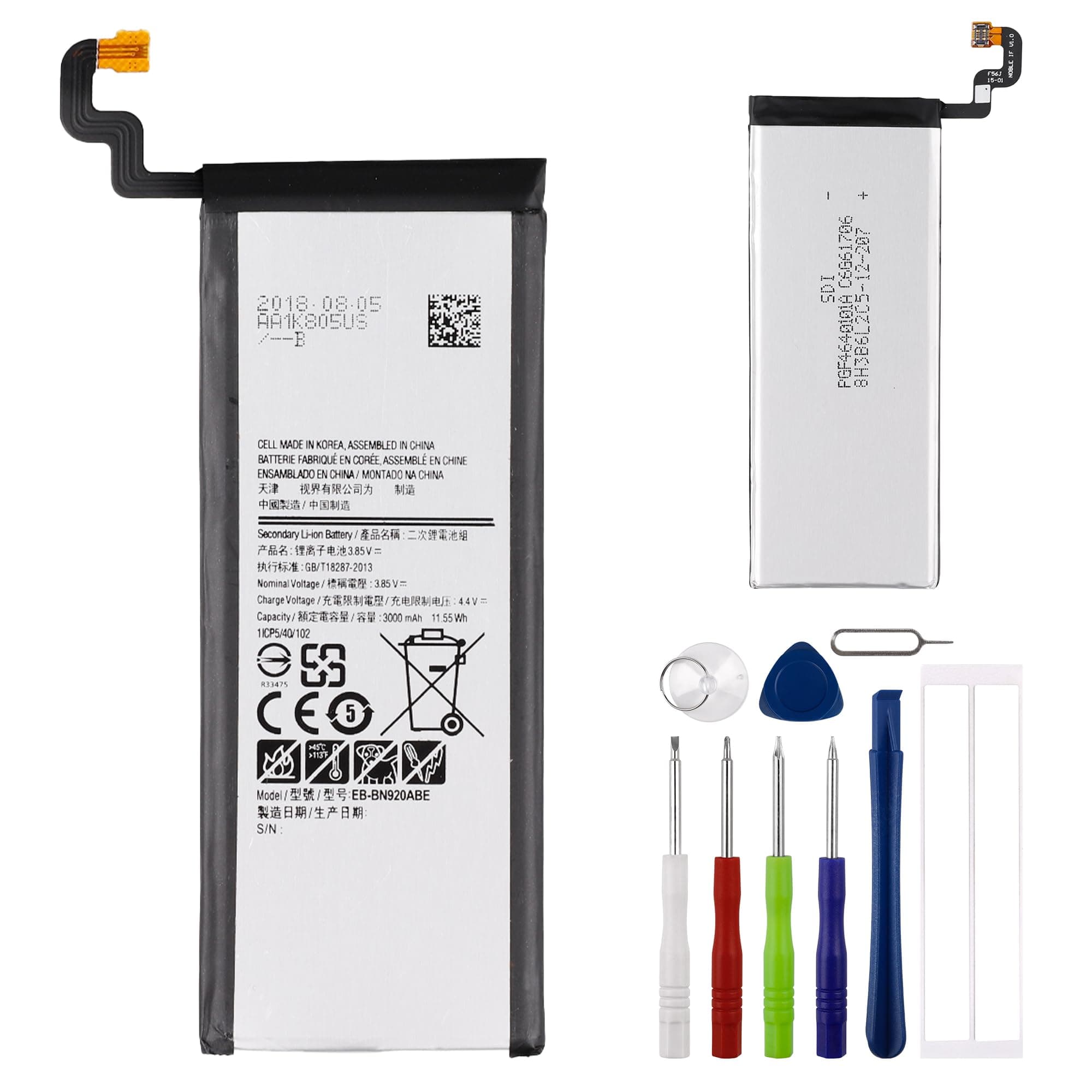 New Replacement Battery EB-BN920ABE Compatible with Samsung Galaxy Note 5 N920 N920V N920T N920A N920P with Tools