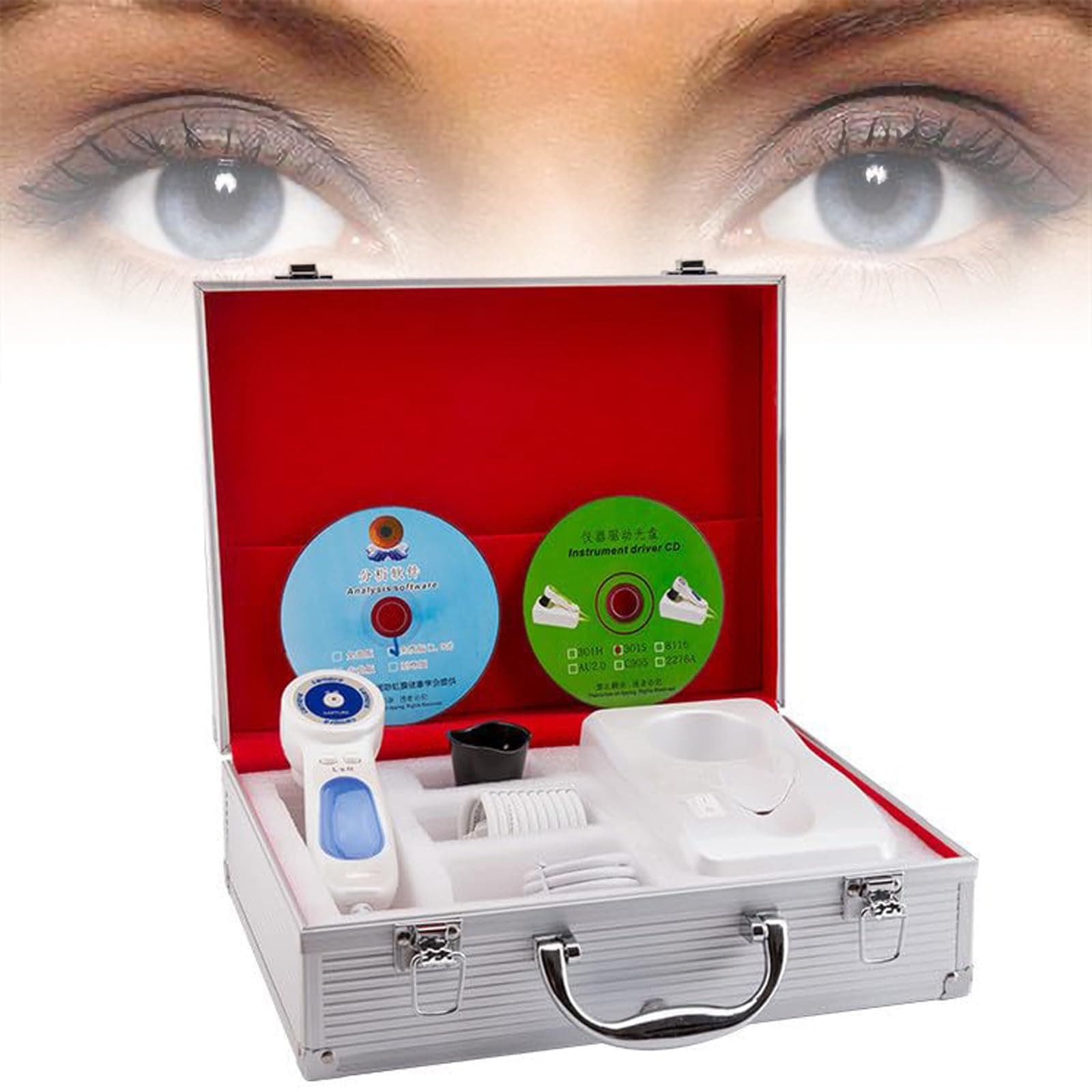 UGNJRMTA13 Million Pixel Iris Analyser, USB Computer-Specific Iris Analysis Camera, Iridology Iriscope Camera for Body Health Diagnosis