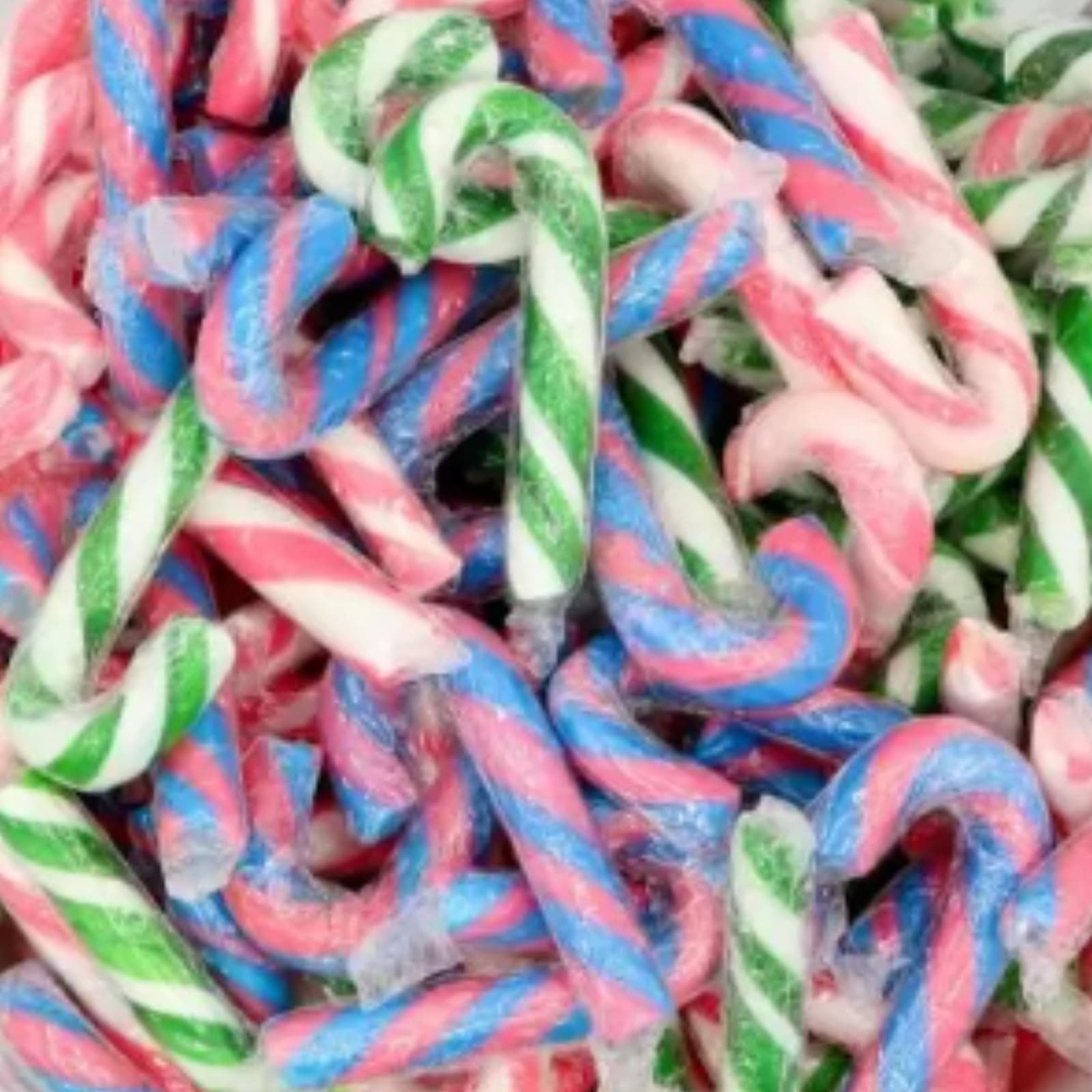Mixed Mini Candy Canes 30pcs - Bubblegum and Mixed Fruit Flavours - Individually Wrapped Ideal for Birthday Gifts, Christmas Gifts, Easter Gift Bag Fillers