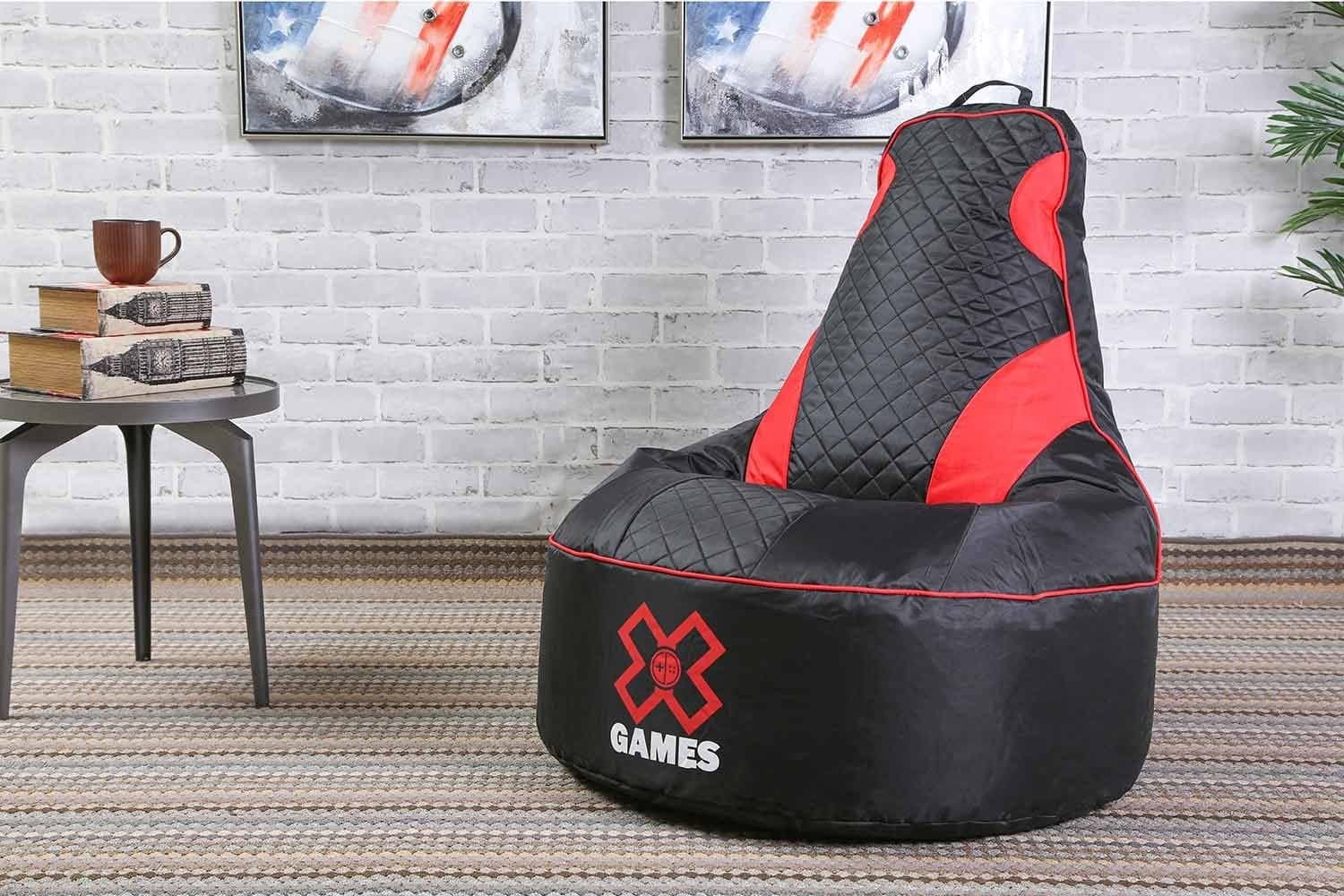 Gamer Bean Bag Black 77X77X85Cm