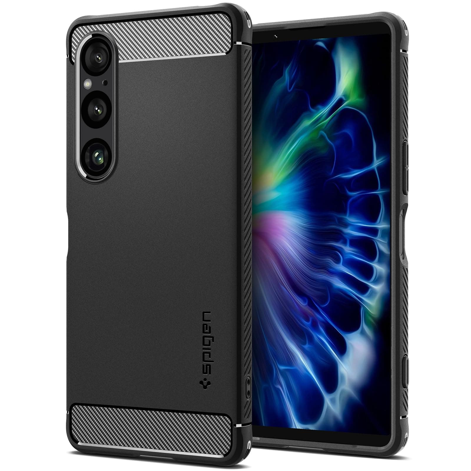 Spigen Rugged Armor Designed for Xperia 1 VI Case (2024) [Military-Grade Protection] - Matte Black