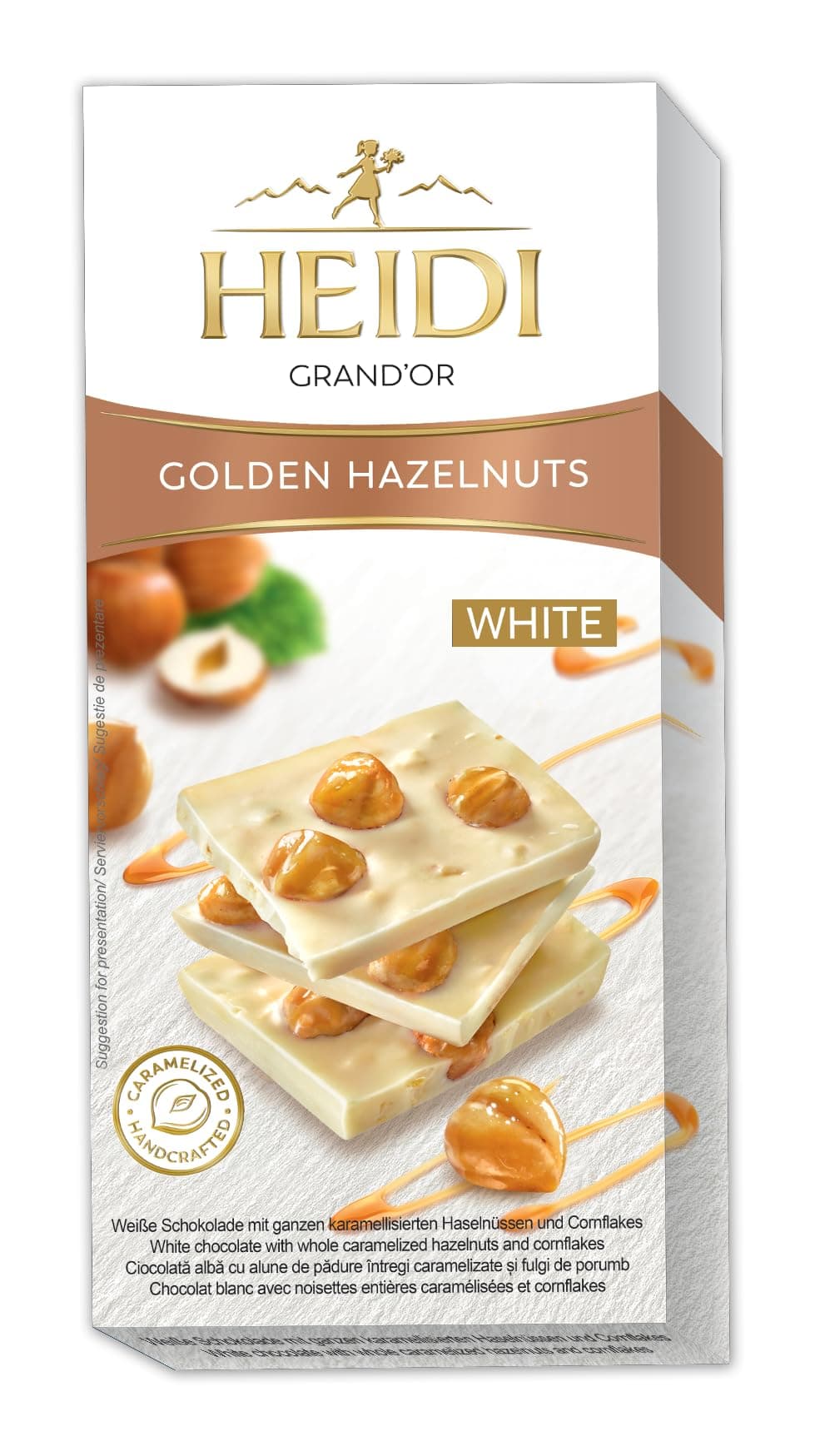 White & Hazelnuts Chocolate - 100 gm