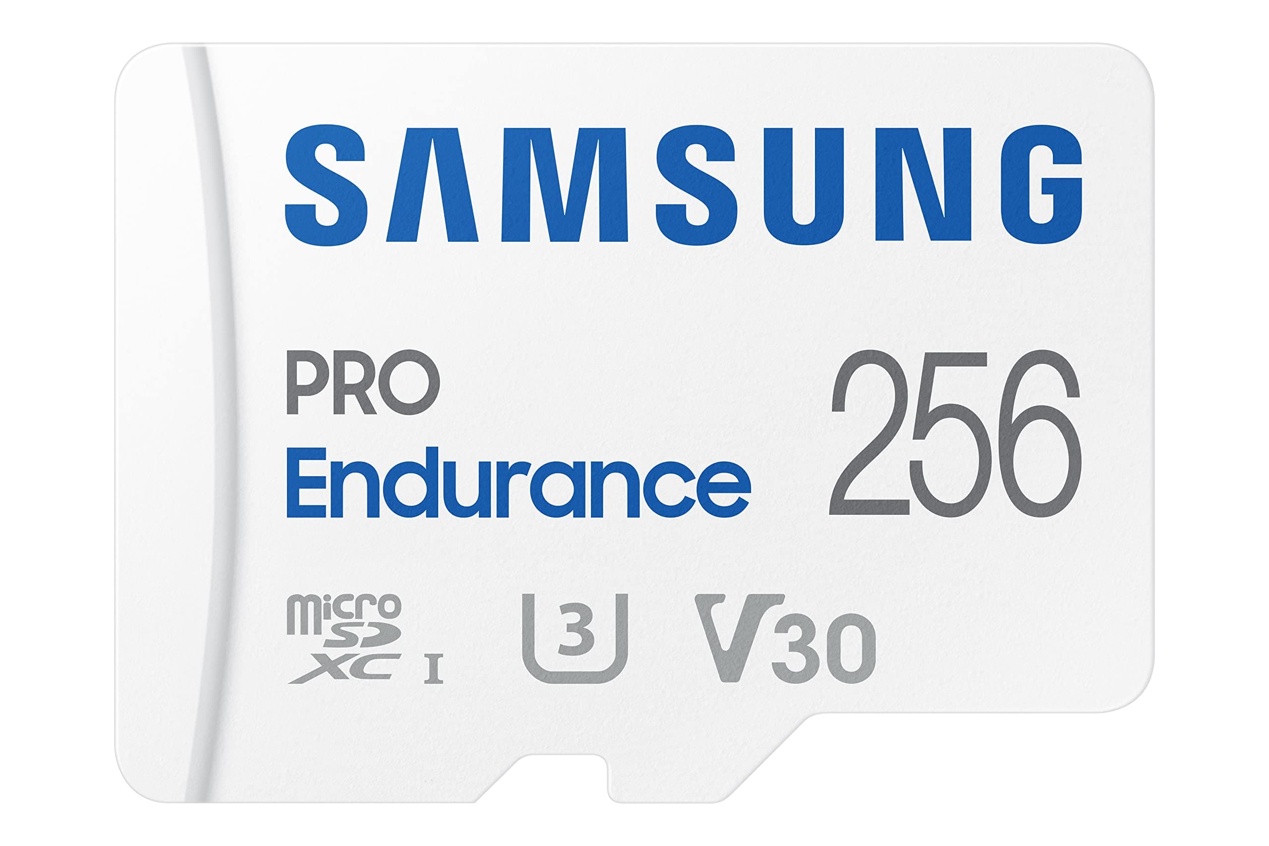 PRO Endurance 256GB MicroSDXC Memory Card with Adapter for Dash Cam, Body Cam, and Security Camera, Class 10, U3, V30 (‎MB-MJ256KA/AM)