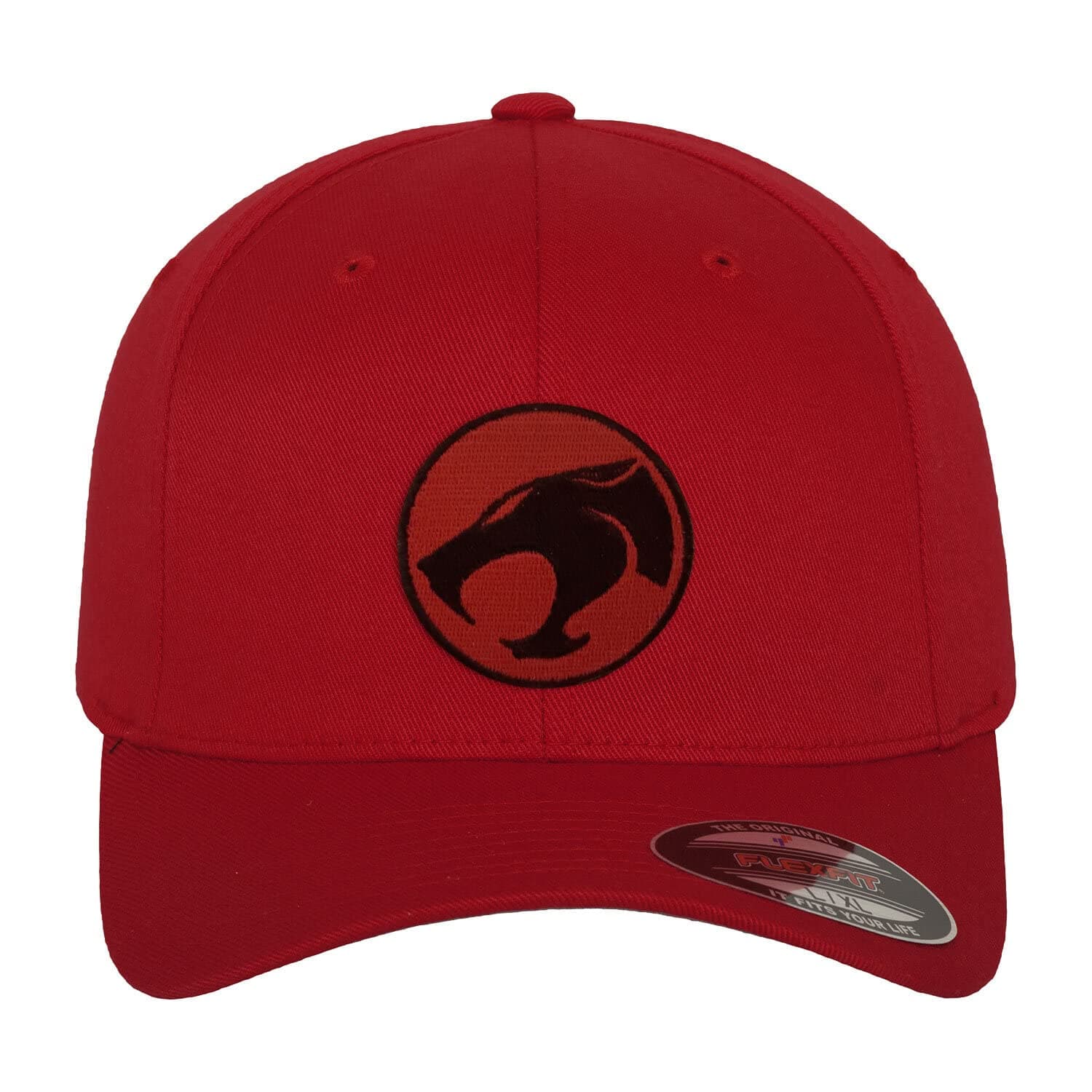 ThundercatsOfficially Licensed Logo Flexfit Baseball Cap (Red), Large/X-Large