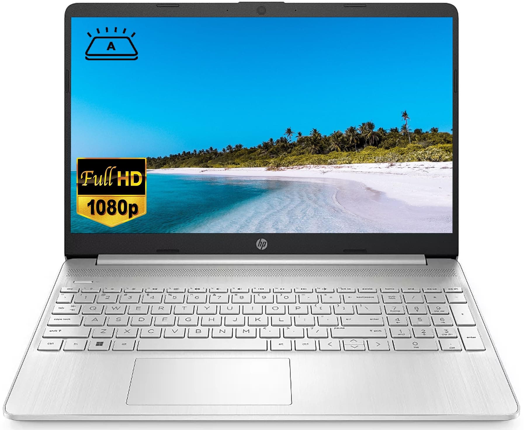 HP15.6" FHD Thin Light Laptop Computer, 6-Core AMD Ryzen 5 5500U(> i7-1060G7), 16GB RAM, 1TB NVMe SSD, WiFi, Camera, HDMI, Fast Charge, Win 11, w/BWE Accessories
