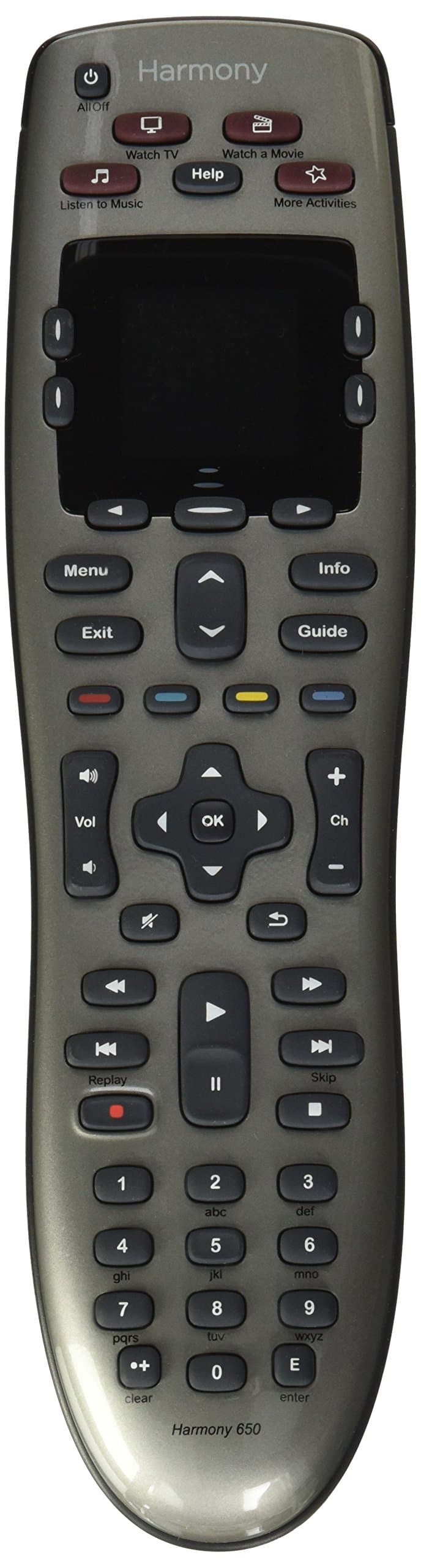 Logitech Harmony 650 Remote Control - Silver (915-000159) (Renewed)