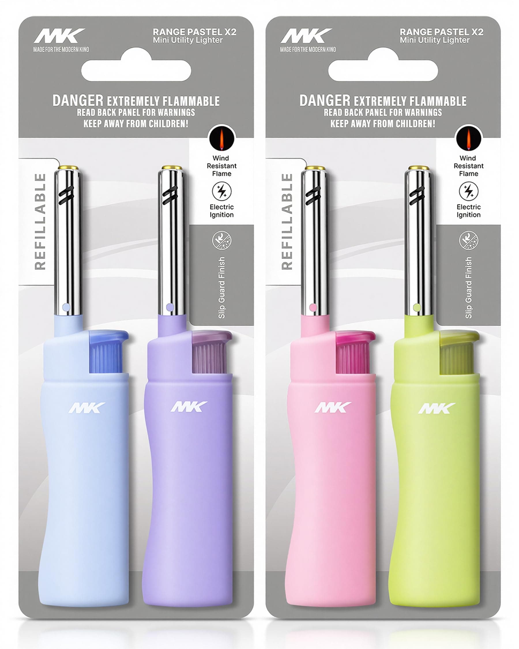 - Candle Lighter, Butane Refillable Wind-Resistant Flame, 4-Pack for BBQ, Camping, Outdoor Use (Harmony-4PC)