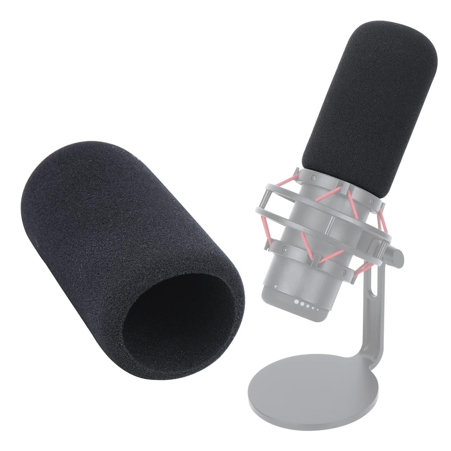 HyperX QuadCast Mic Cover - Foam Microphone Covers Pop Filter Compatible with HyperX QuadCast S Mic Reduce Mic Noises Blocks Out Plosives Sound By WIBOND
