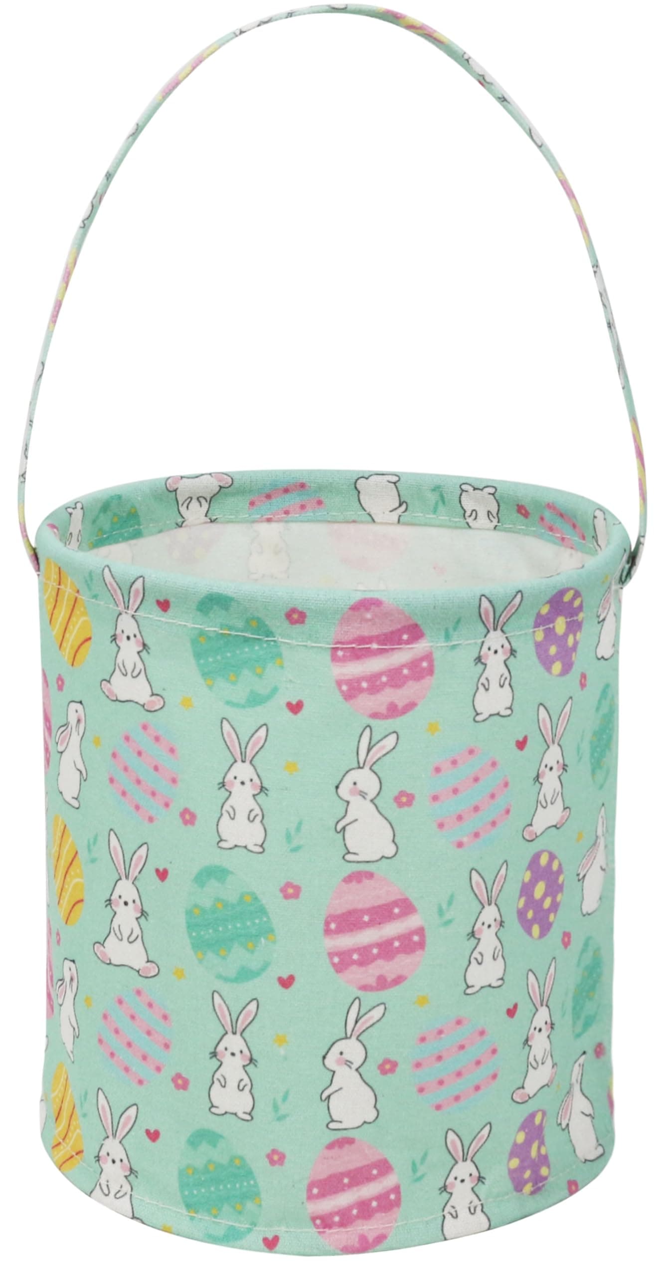 Sanjiaofen Easter Baskets, Kids Easter Storage Bins Organizer.Easter Basket Empty with Handles.Boys and Girls,Easter Bunny Eggs Decor,Toys,Books (Easter)