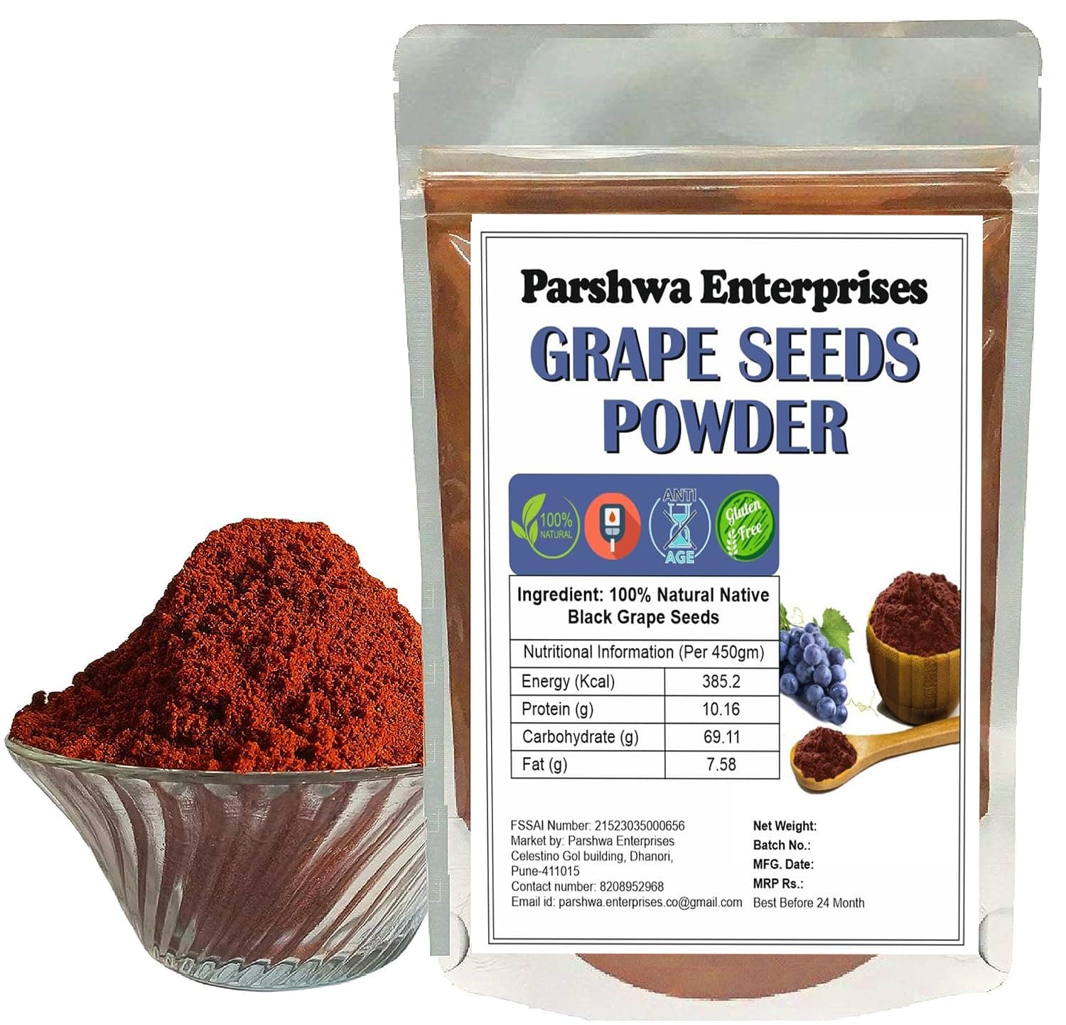 Parshwa Grape Seed Powder -1 kg