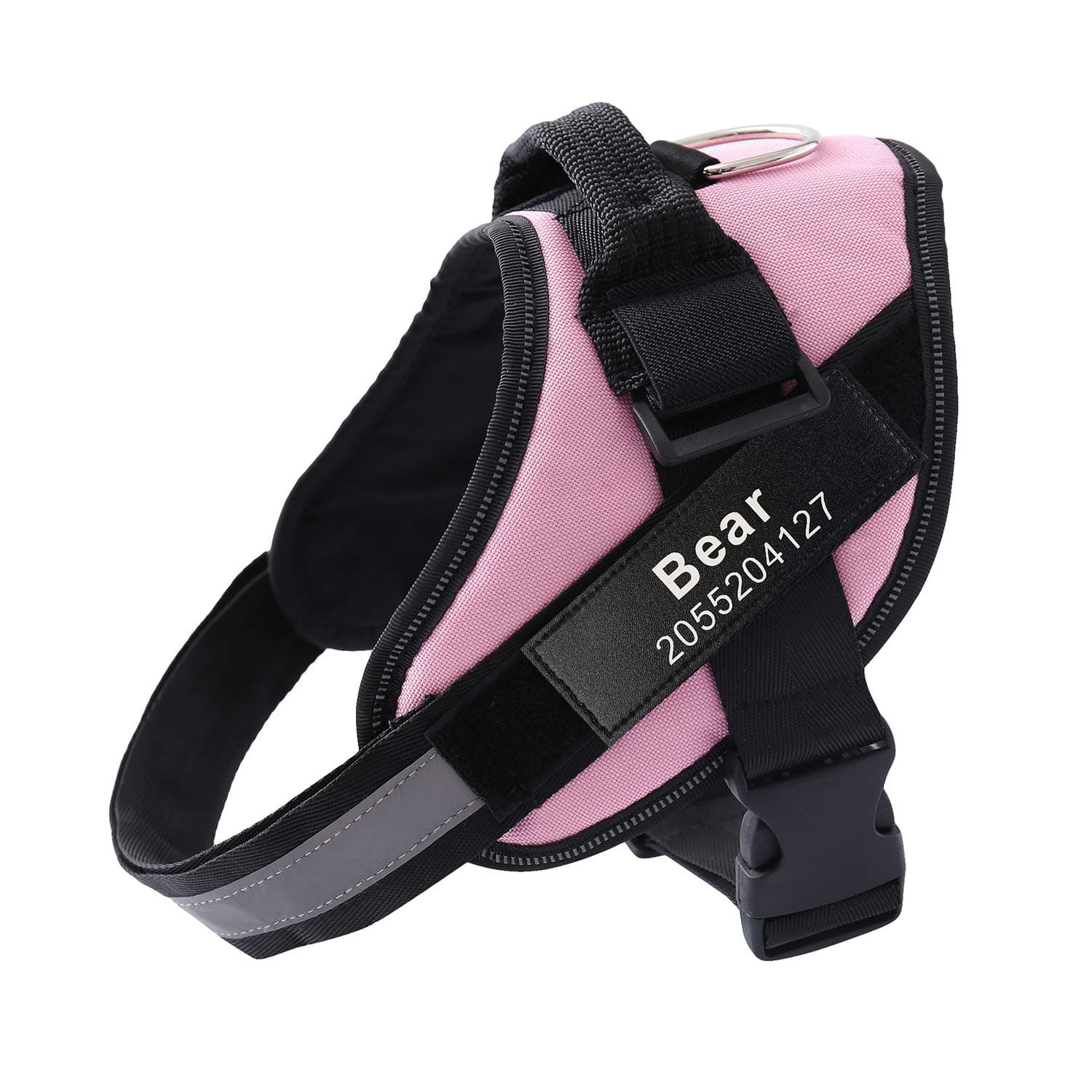 HOTGOL Custom No Pull Dog Harness with Personalize Name and Phone Number Tag,Reflective Breathable Adjustable Pet Vest for Small to Large Dogs